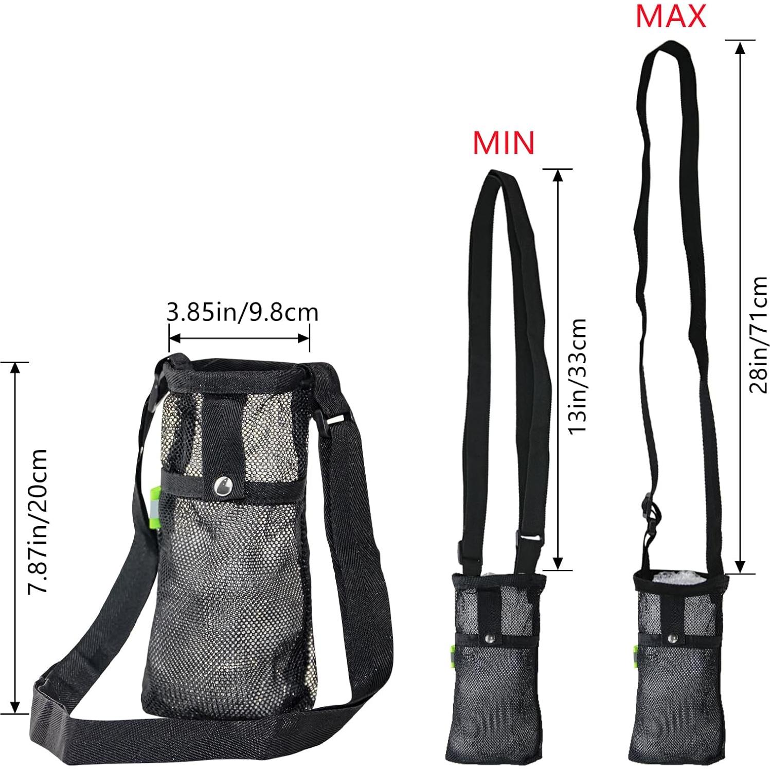 2PCS Bolsa Portabotellas de Agua Zuihug - Soporte Negro L