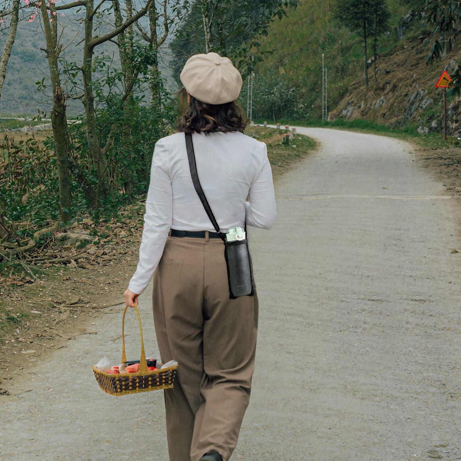 2PCS Bolsa Portabotellas de Agua Zuihug - Soporte Negro L