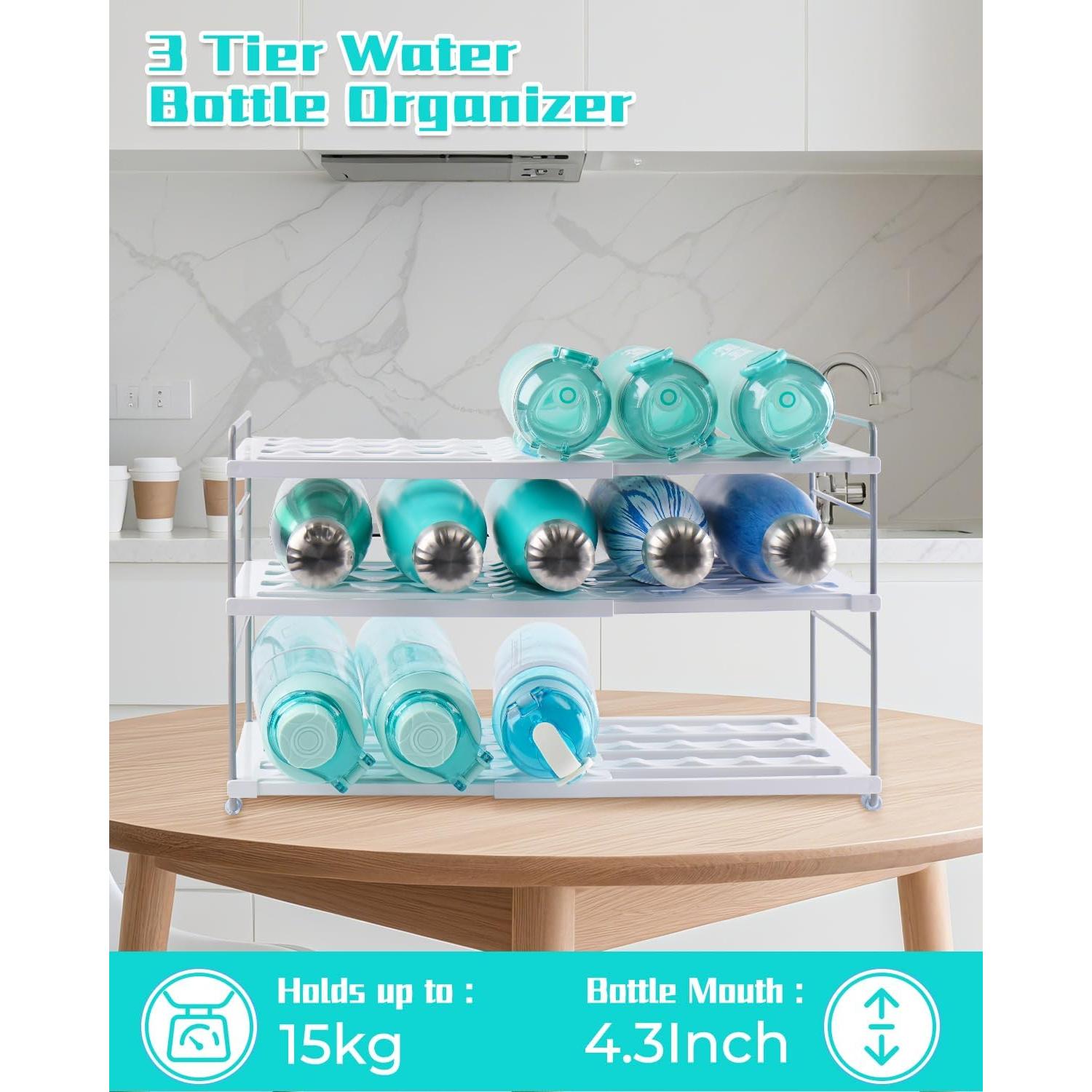 Organizador de Botellas de Agua Cirhy 3 Niveles Expandible