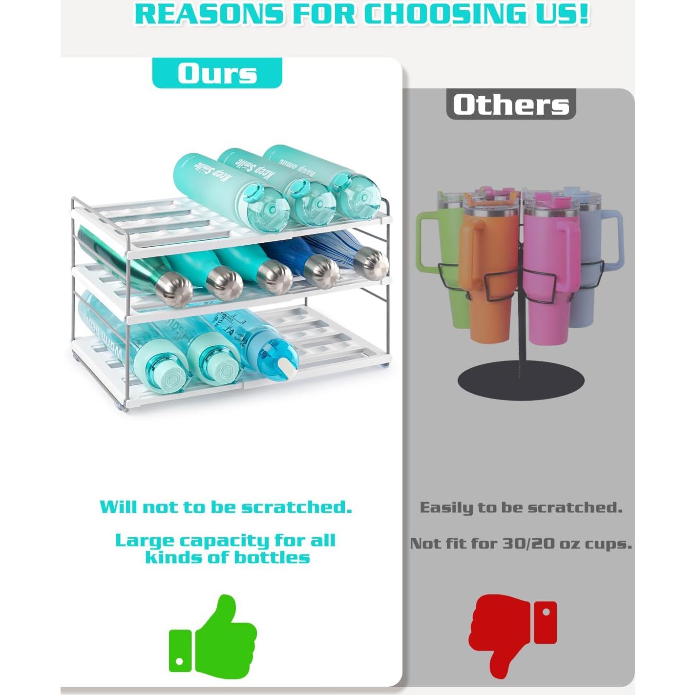 Organizador de Botellas de Agua Cirhy 3 Niveles Expandible