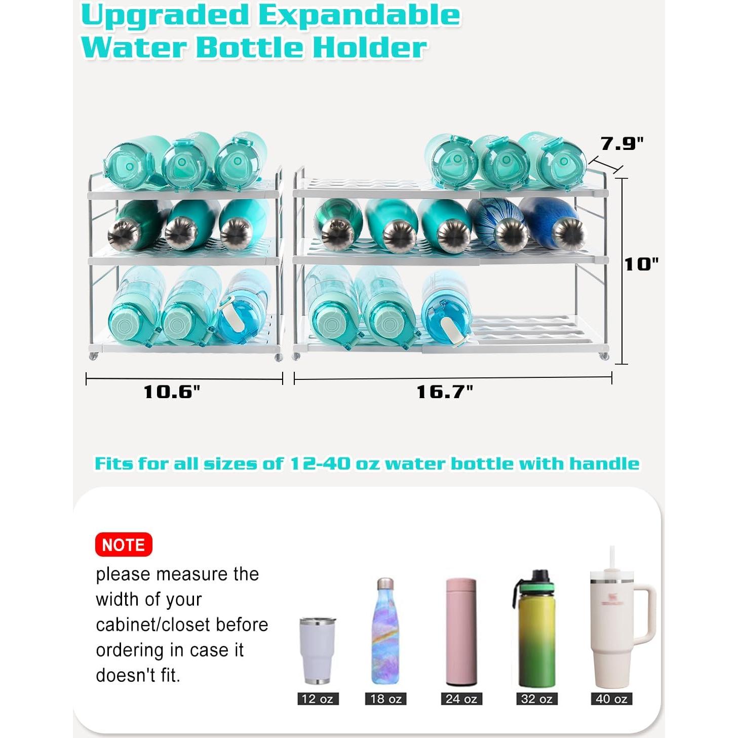 Organizador de Botellas de Agua Cirhy 3 Niveles Expandible