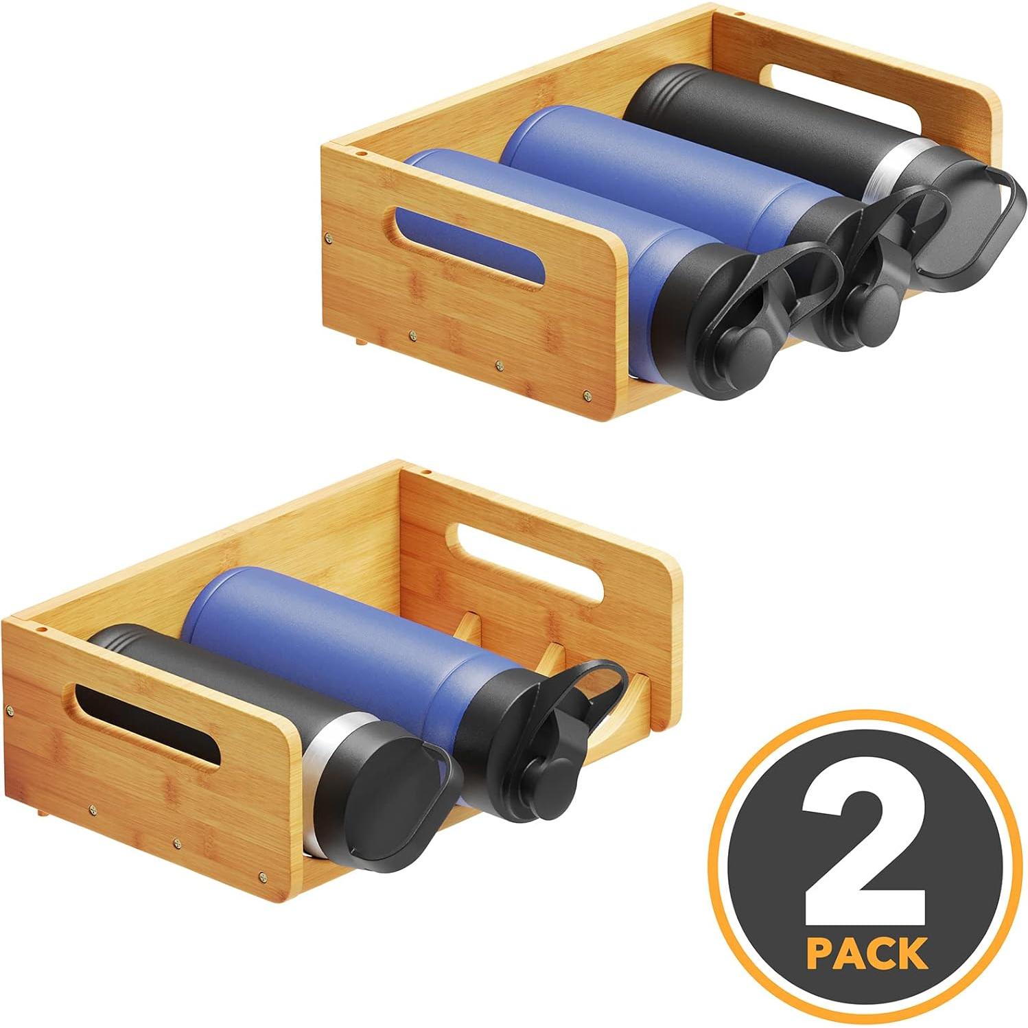 Organizador de Botellas de Agua SpaceAid - Bambú, 6 Botellas