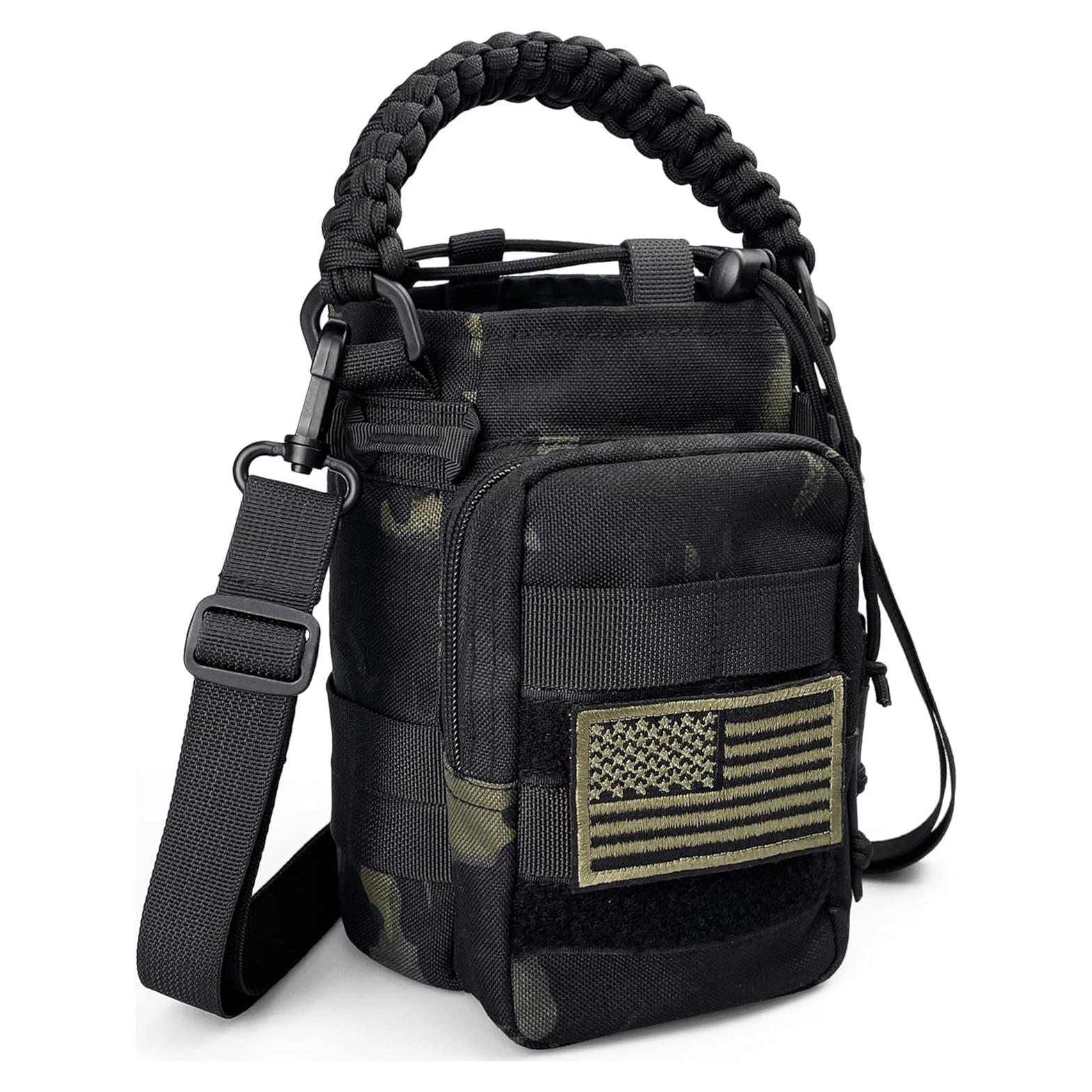 Funda para Botella de Agua DEFUNX 64 Oz Camo Negro Nylon