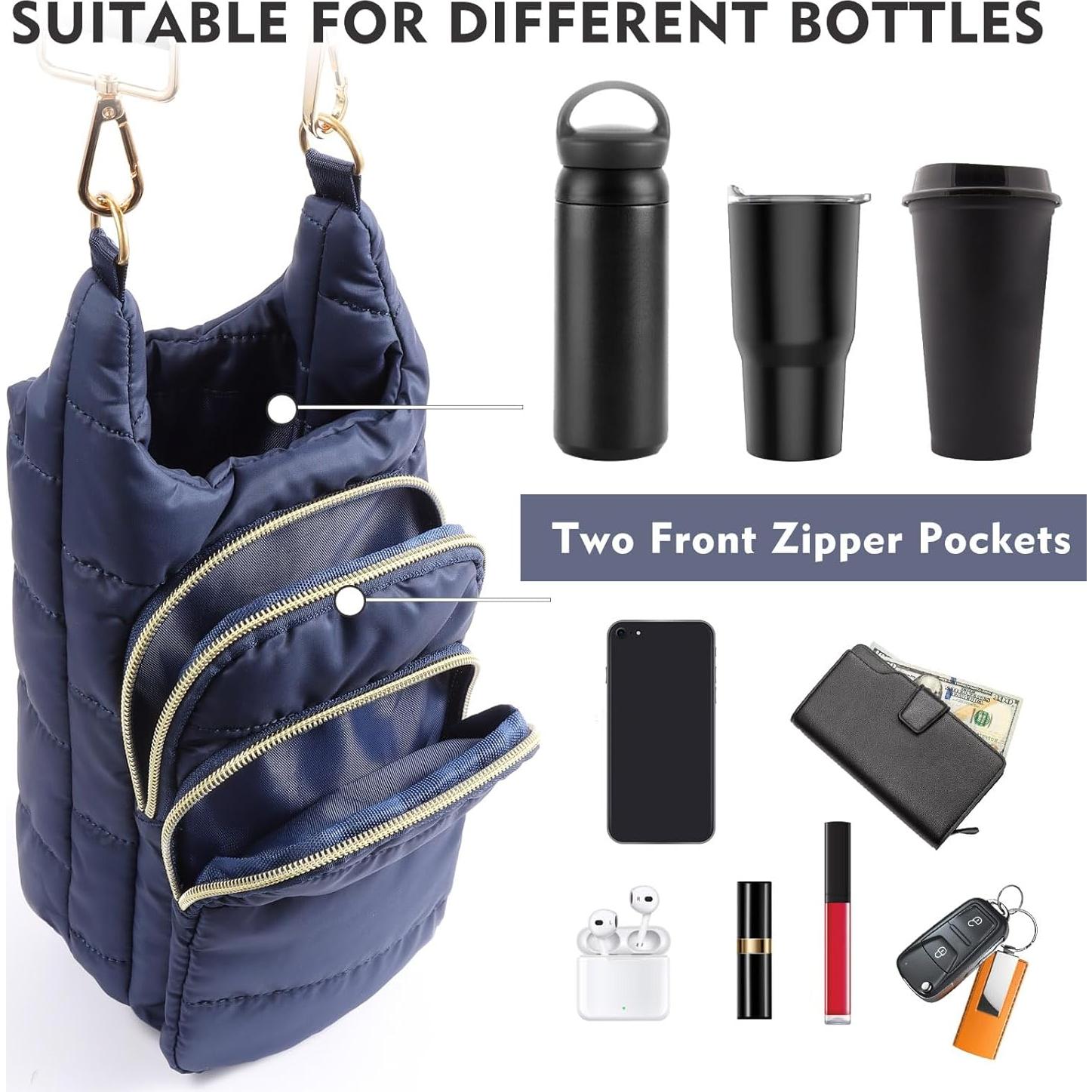 Soporte Acolchado para Botellas de Agua Dealkion 12x12x28cm Azul