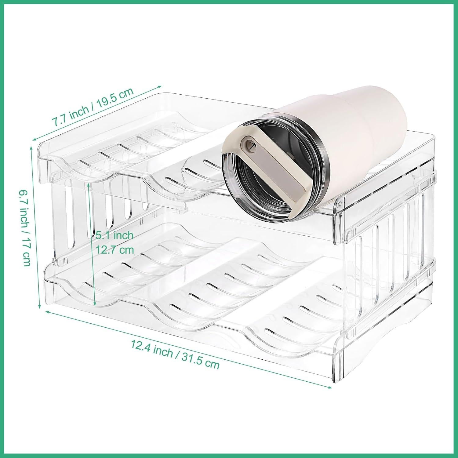 Organizador de Botellas de Agua MYJIE para Tazas Stanley 6 Compartimentos