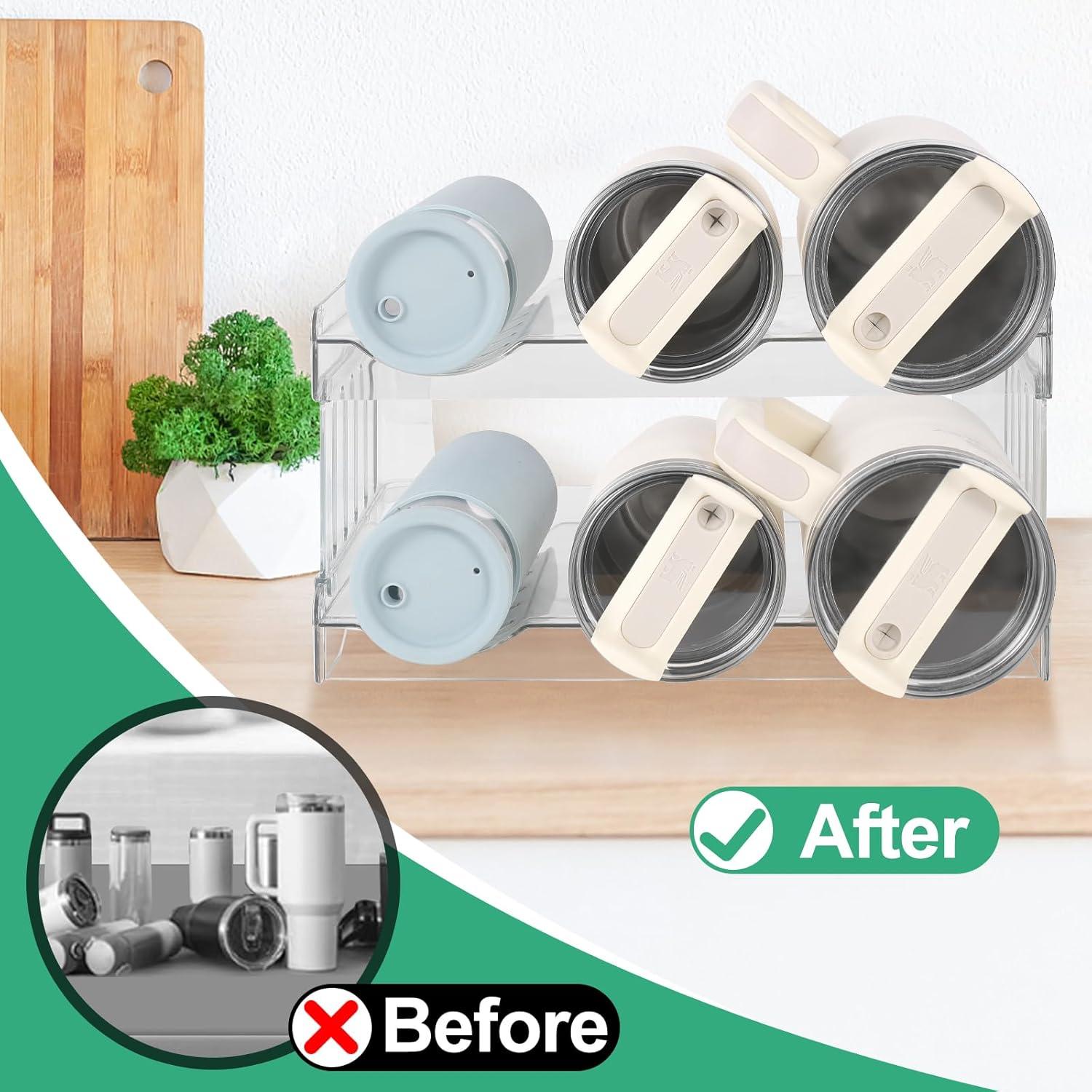 Organizador de Botellas de Agua MYJIE para Tazas Stanley 6 Compartimentos