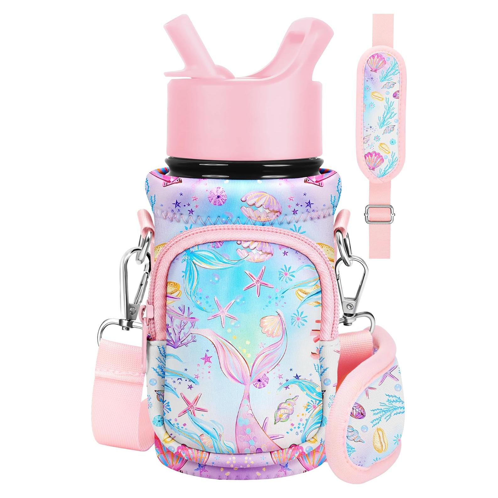 Portabotellas de Agua Miss Adola Cola de Pez Rosa Neopreno