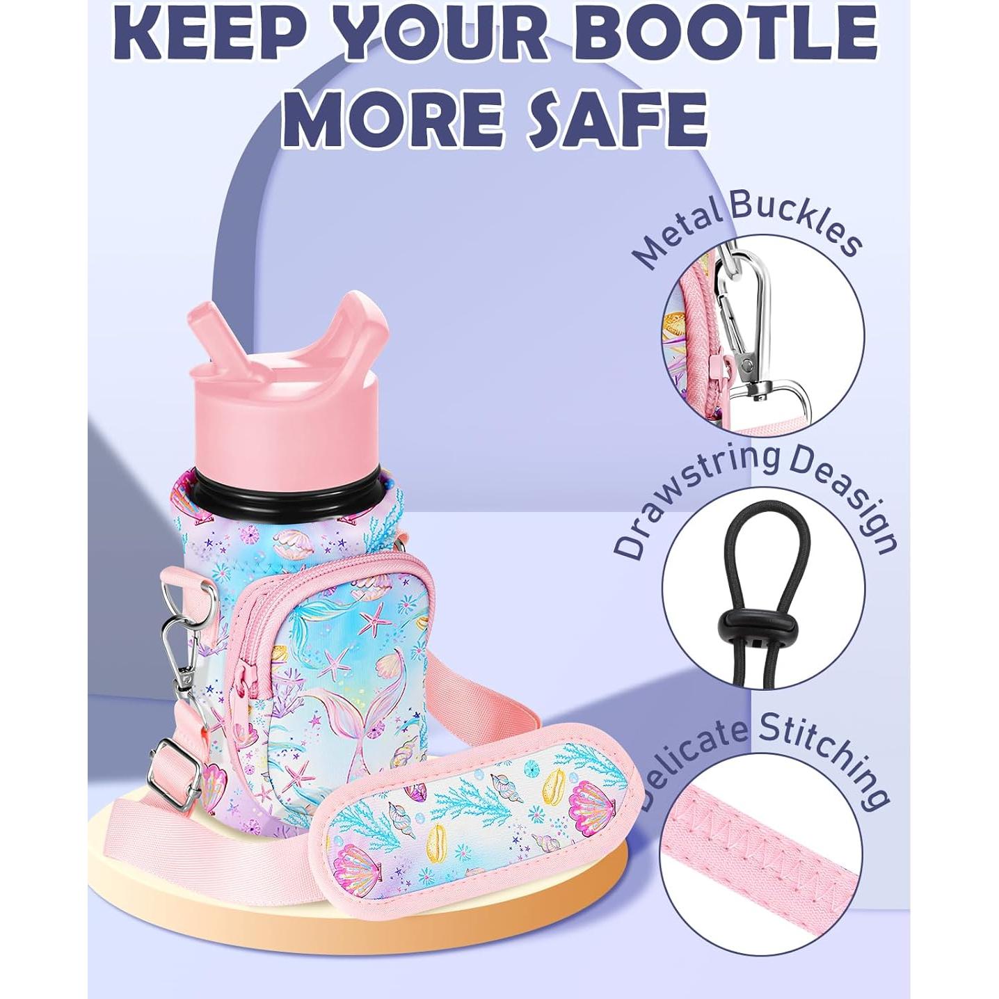 Portabotellas de Agua Miss Adola Cola de Pez Rosa Neopreno