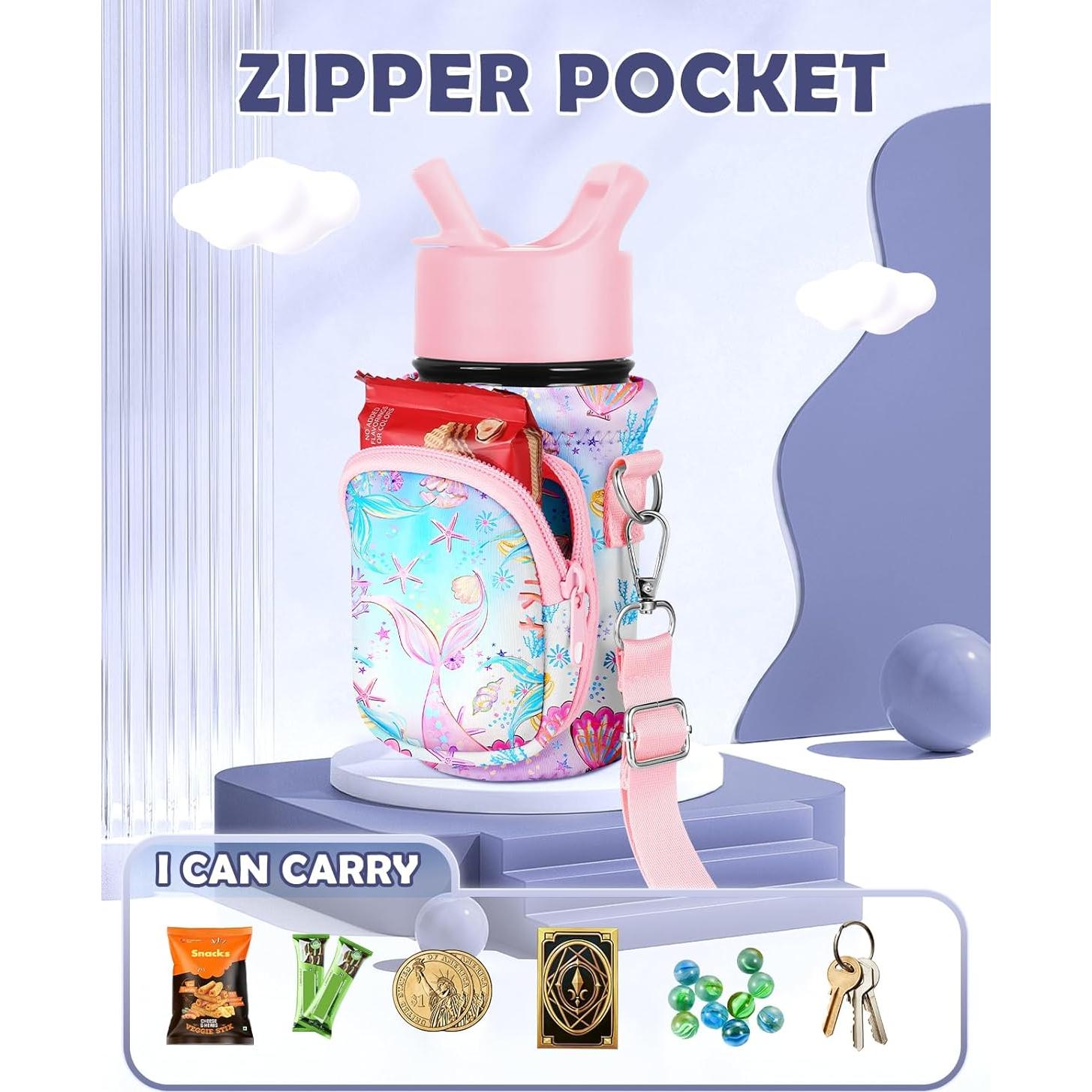 Portabotellas de Agua Miss Adola Cola de Pez Rosa Neopreno