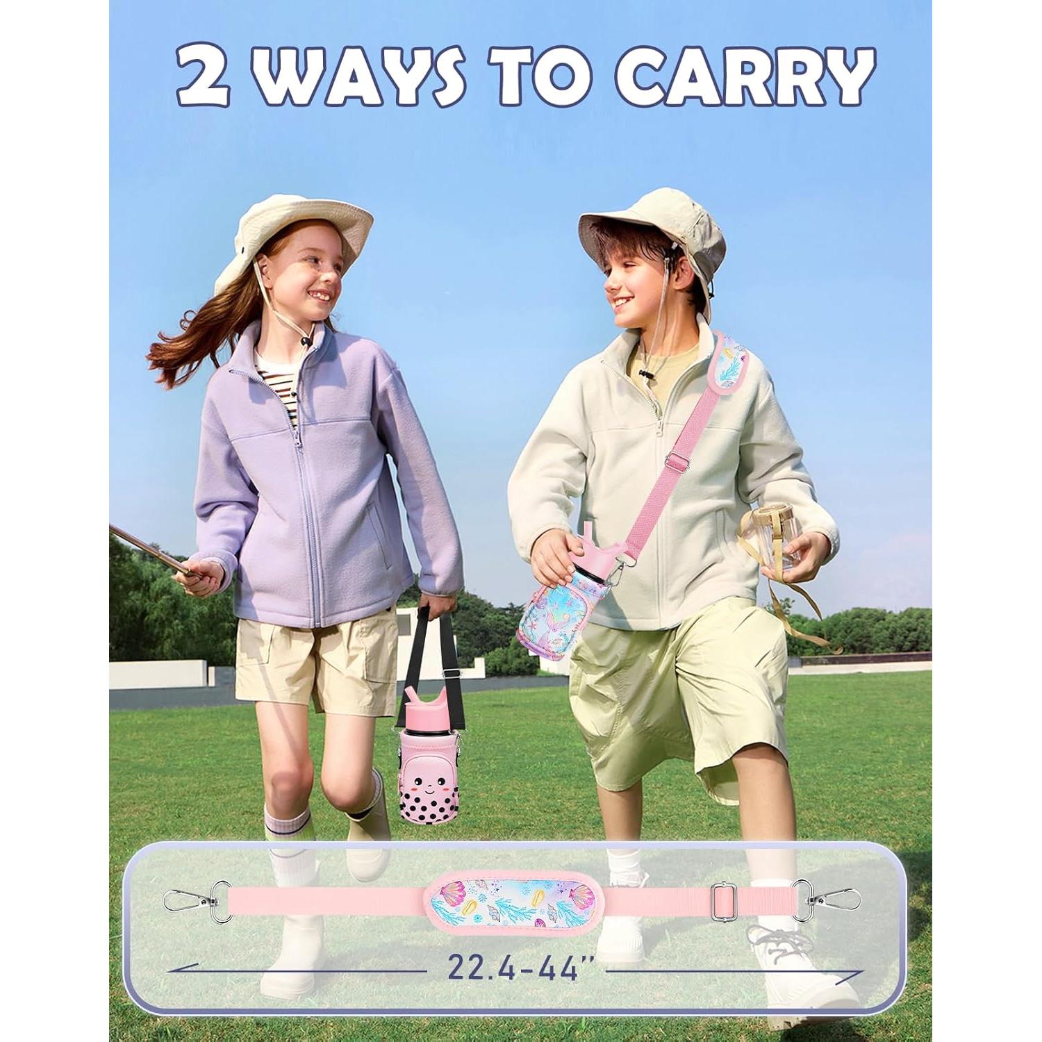 Portabotellas de Agua Miss Adola Cola de Pez Rosa Neopreno