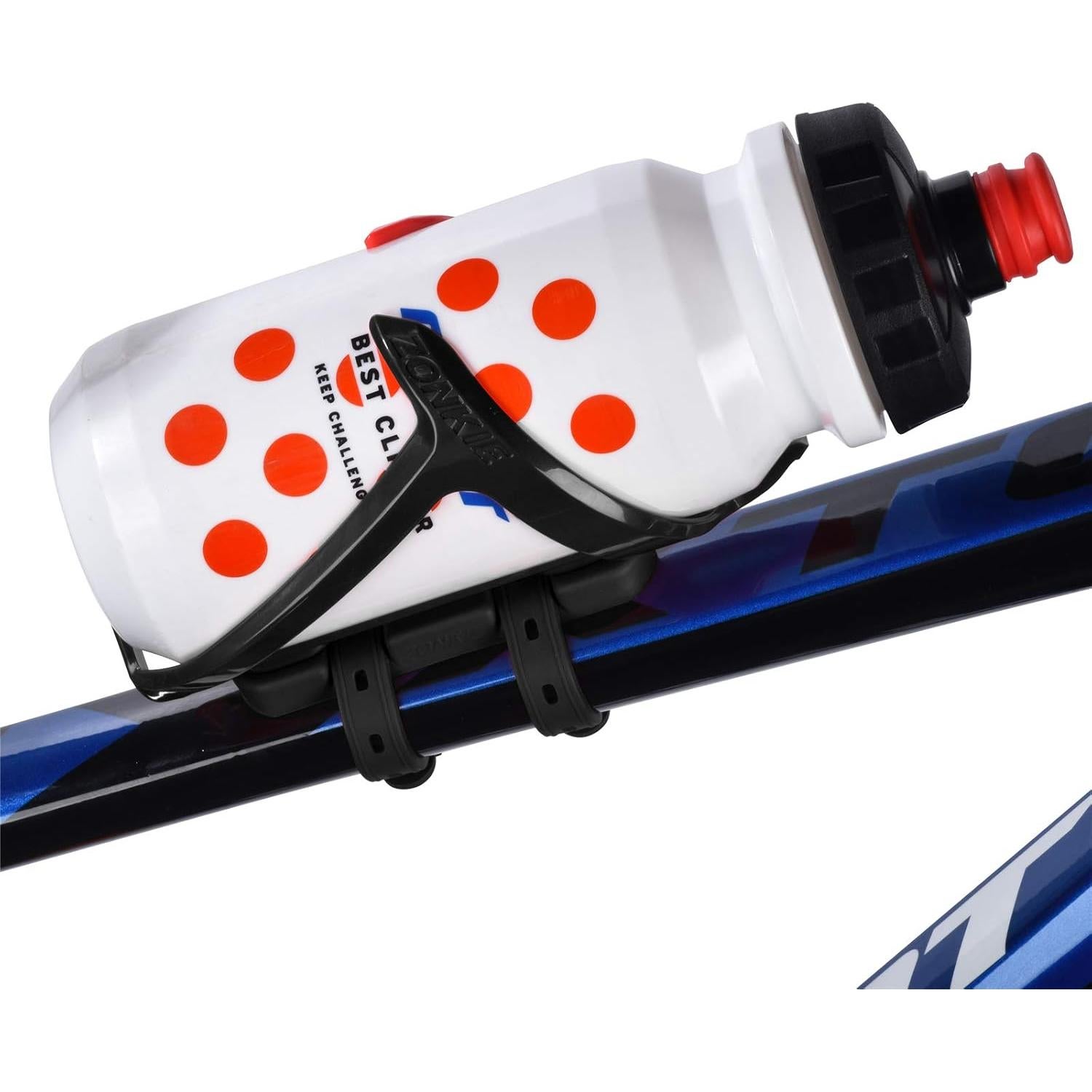 Soporte para Botellas de Bicicleta ZONKIE Negro con Montaje Rápido