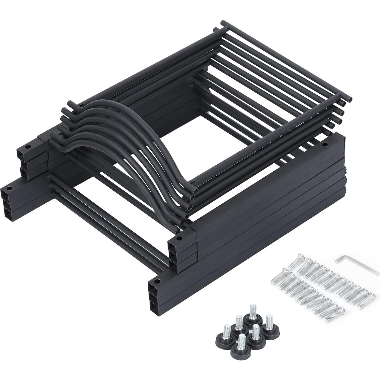 Soporte para Jarras de Agua Nandae 3 Niveles 6 Ranuras Negro