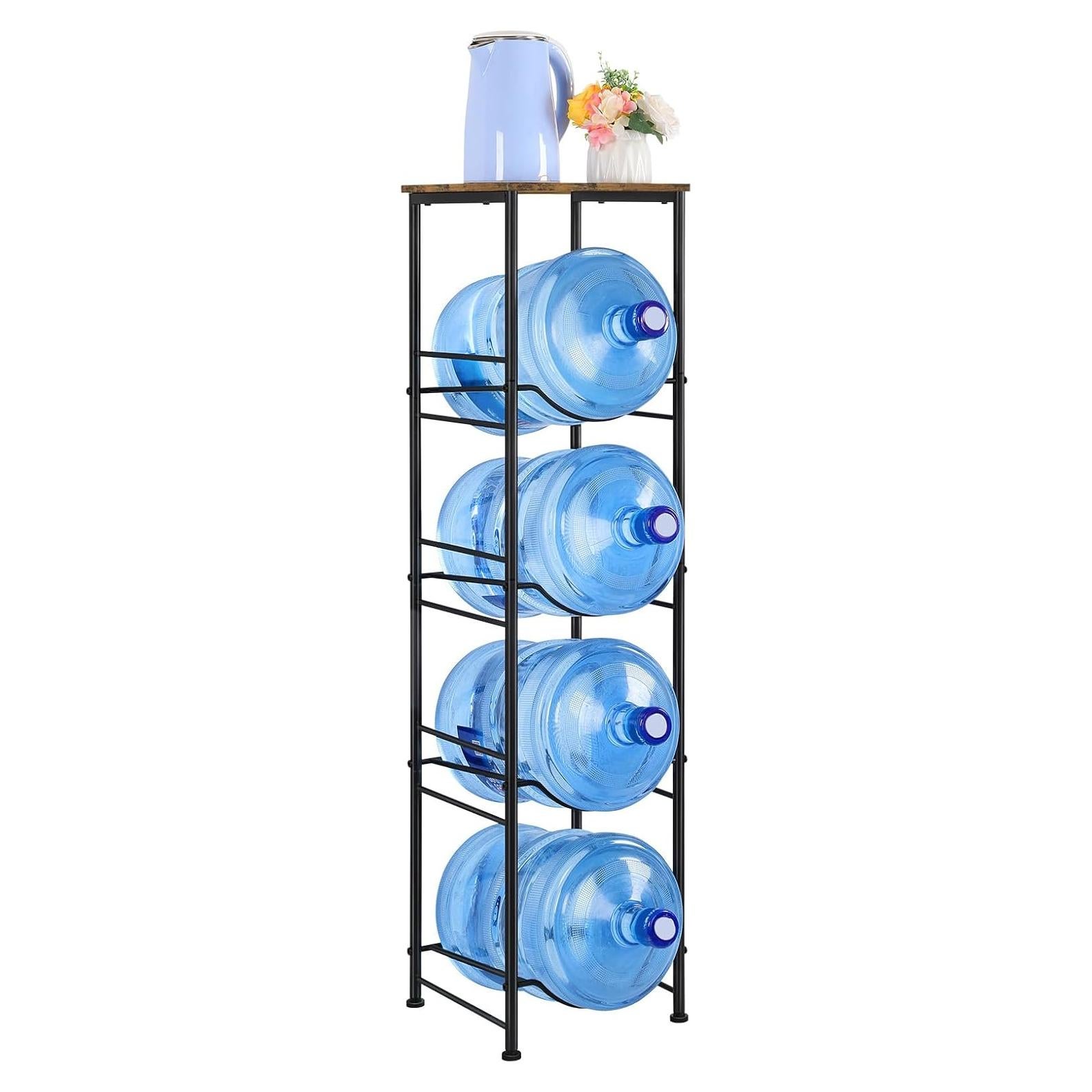 Soporte Organizador de Botellas de Agua ETELI 5 Galones 4 Niveles