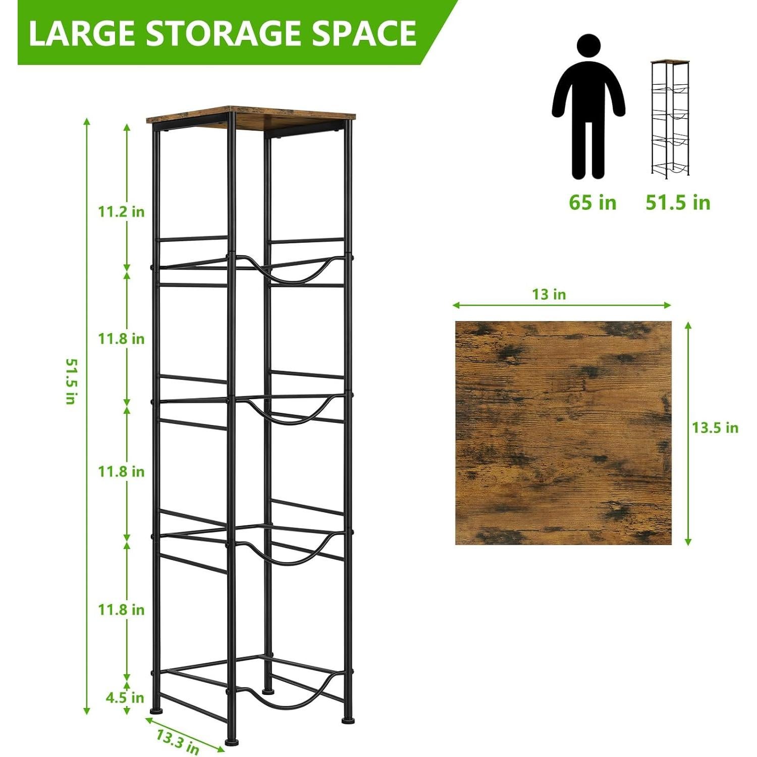 Soporte Organizador de Botellas de Agua ETELI 5 Galones 4 Niveles