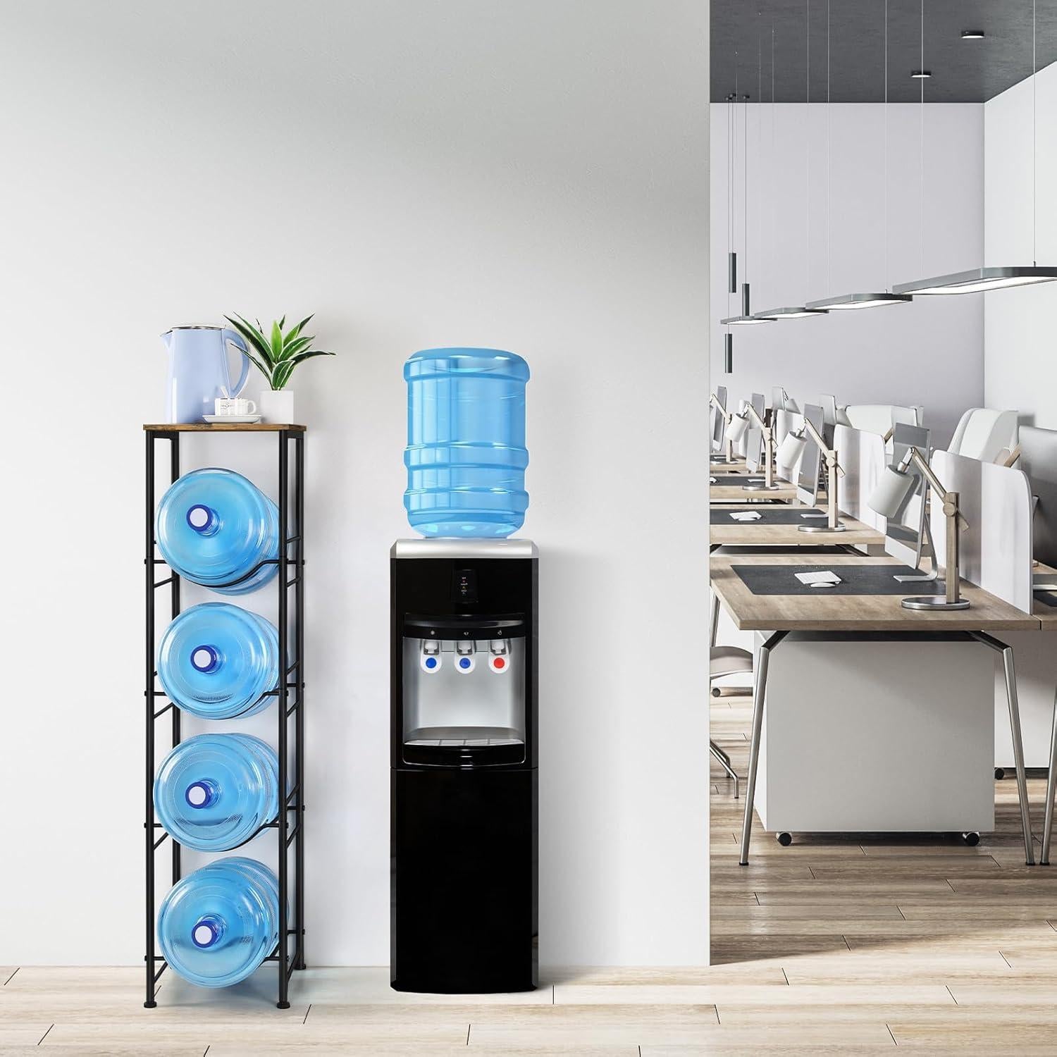 Soporte Organizador de Botellas de Agua ETELI 5 Galones 4 Niveles