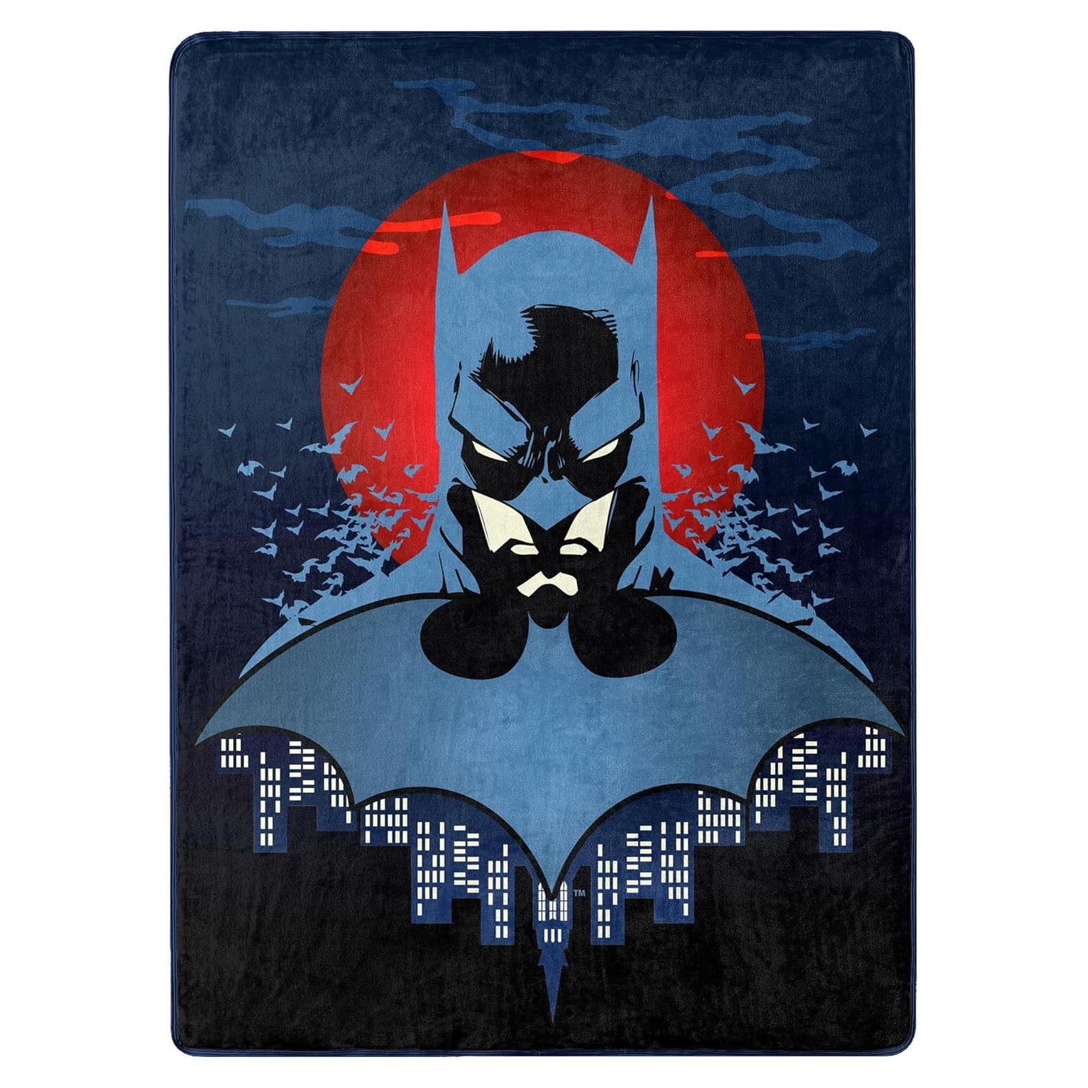 Manta de Toque de Seda Batman Northwest 116.8x152.4 cm Suave