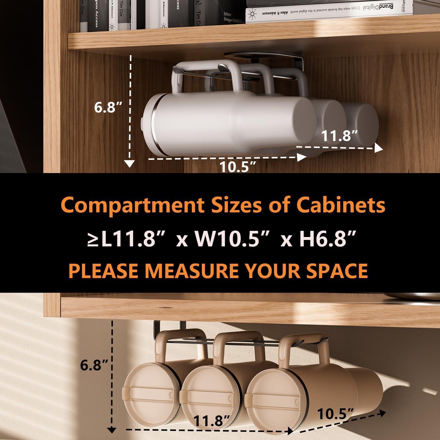 Organizador de Botellas MOJOHAND Negro 2 Paquete para Tazas