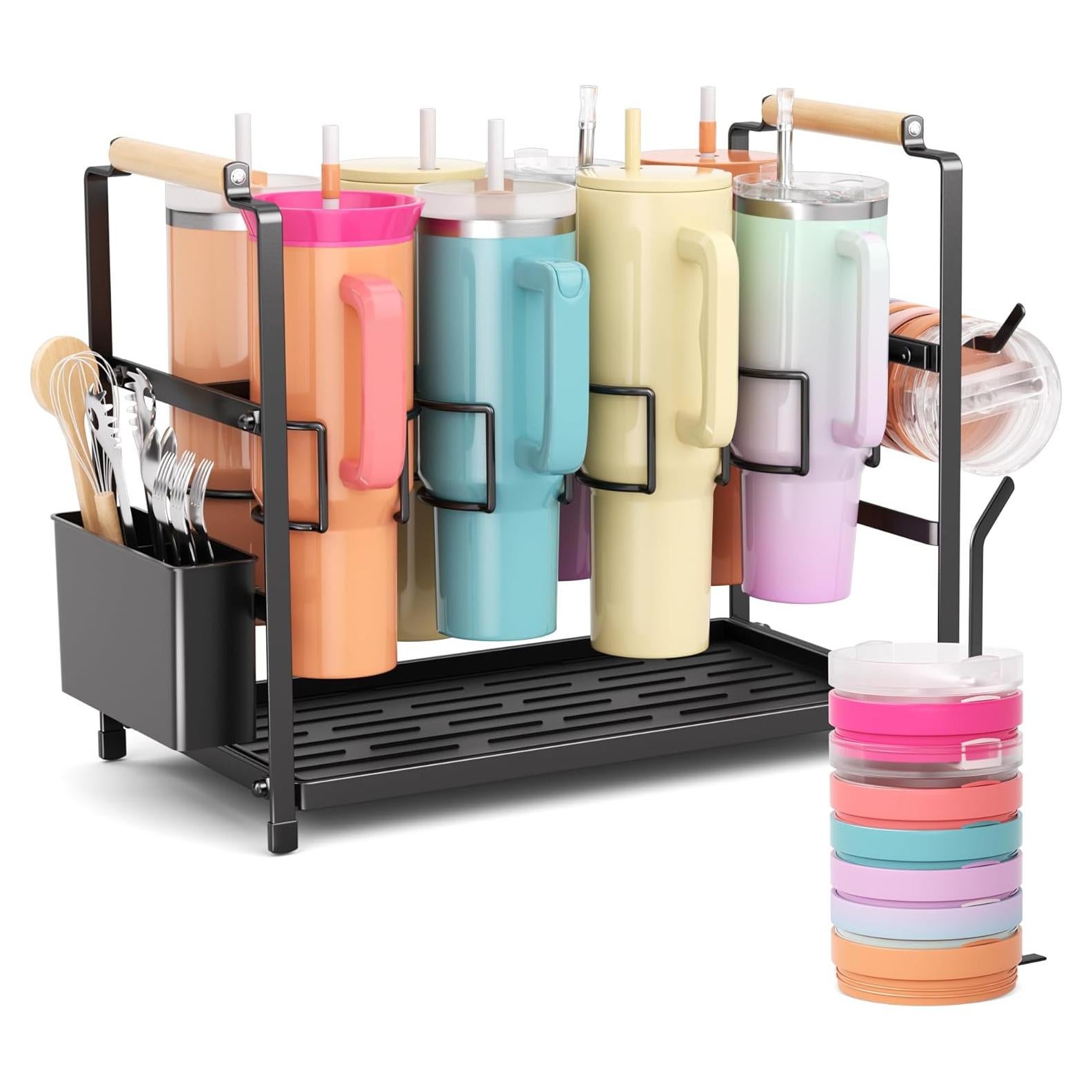 Organizador de Botellas de Agua Ftikvo 40 oz 8 Compartimentos