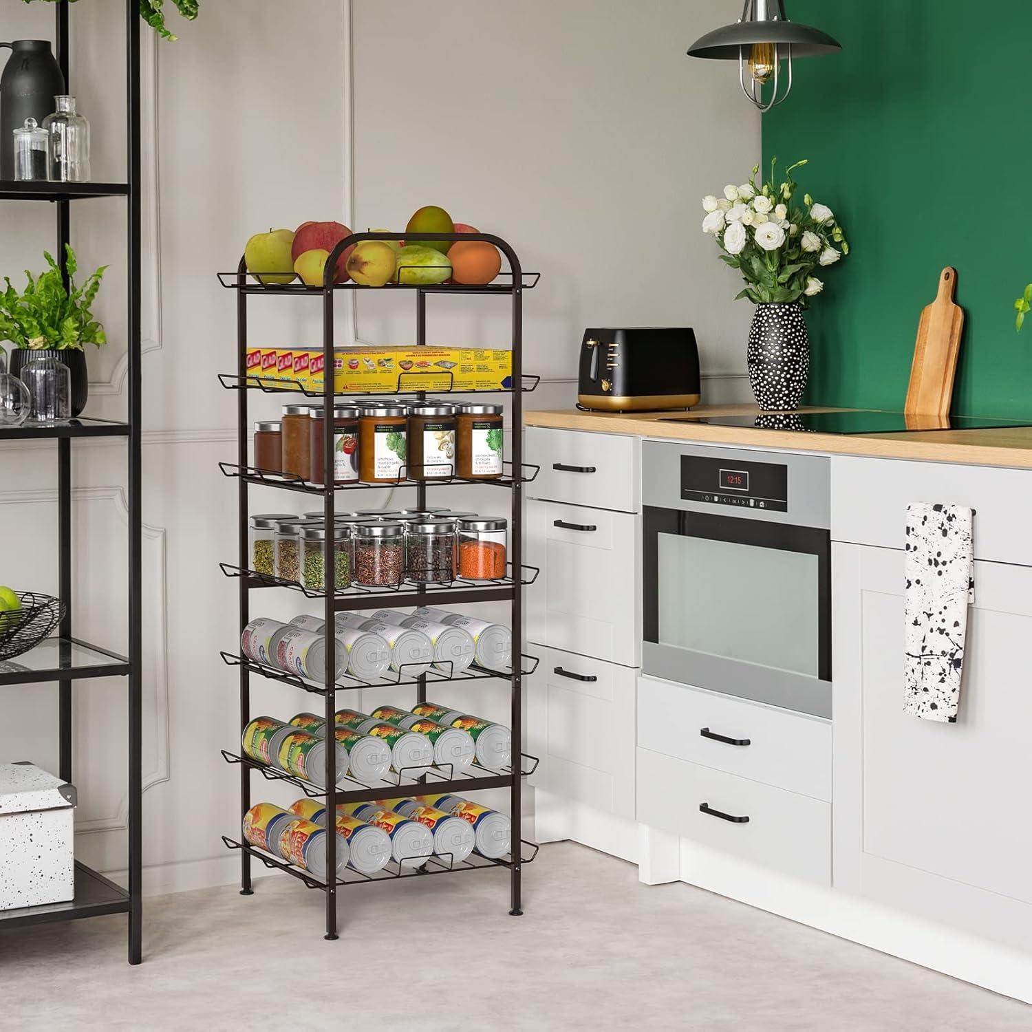 Organizador de Botellas de Agua Smusei 7 Niveles Ajustable Metal Bronce