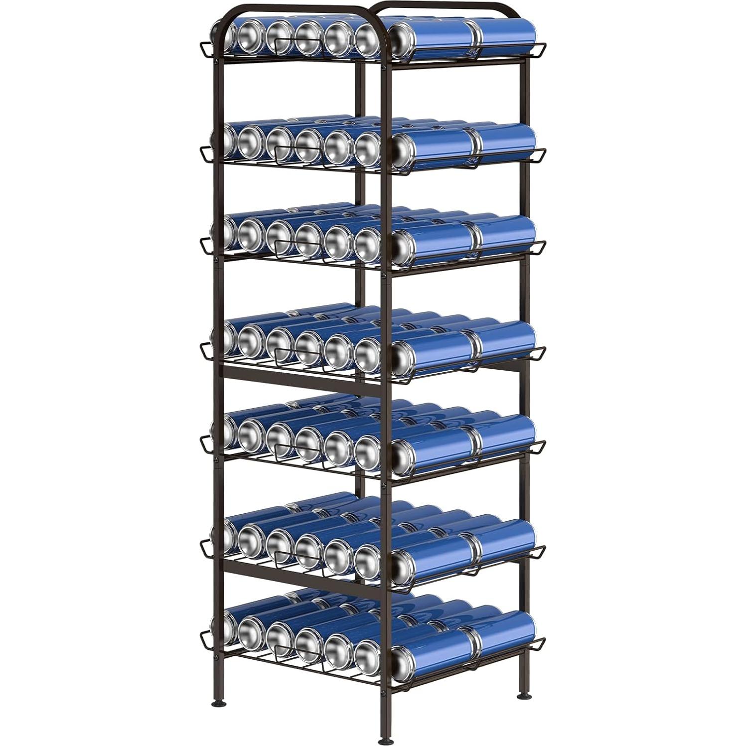 Organizador de Botellas de Agua Smusei 7 Niveles Ajustable Metal Bronce
