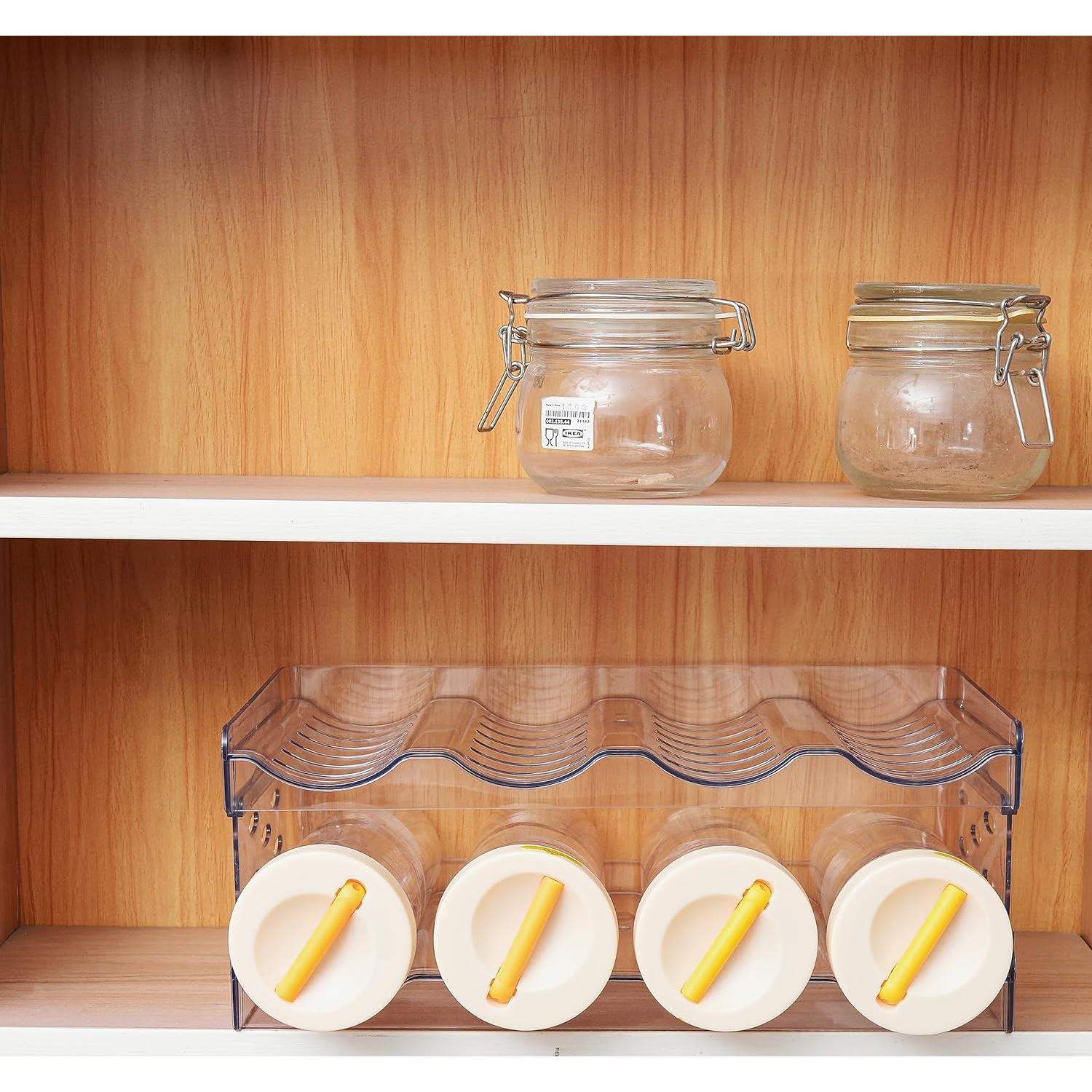 Estante Apilable IEEK para 8 Botellas de Vino y Agua 37.5x20cm