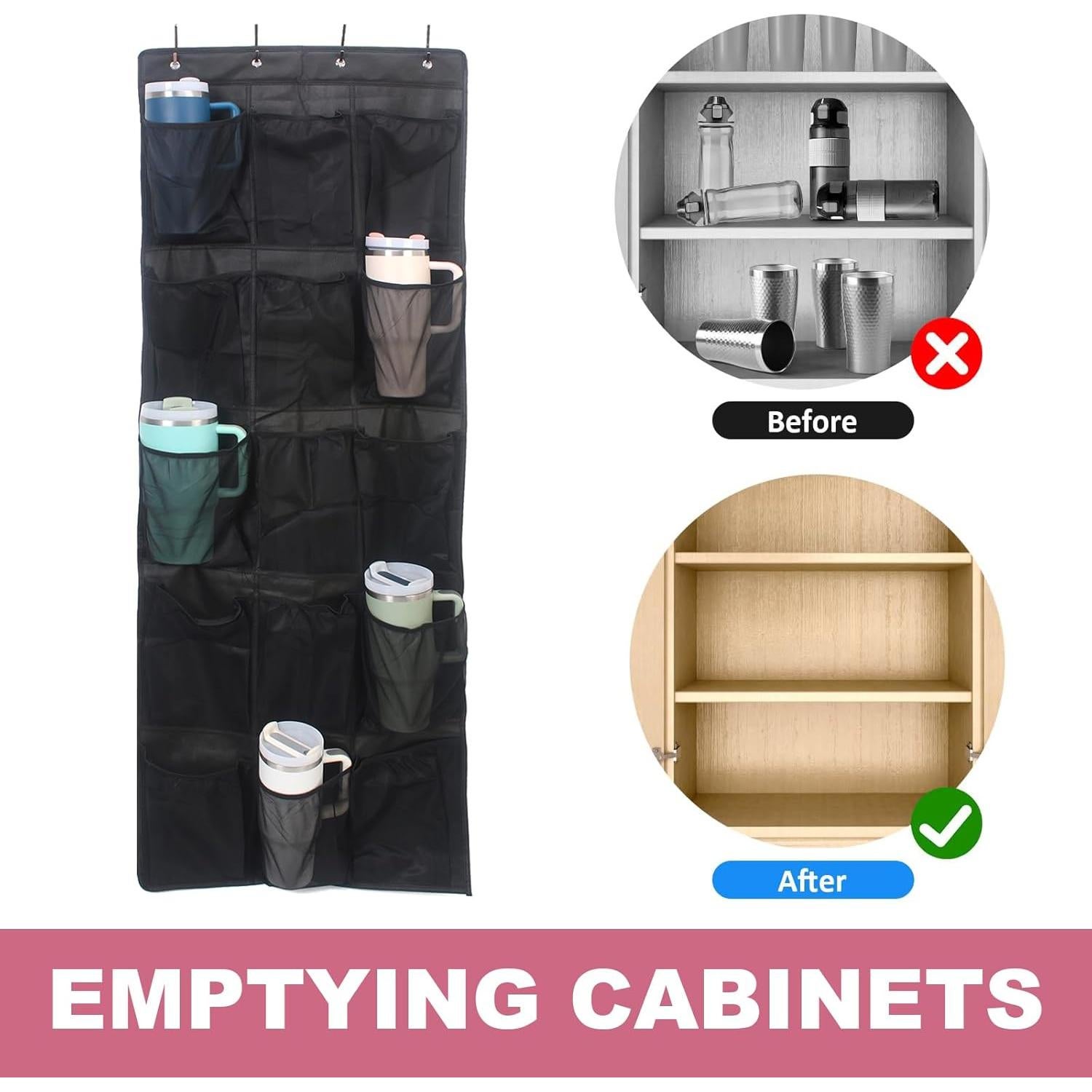 Organizador de Almacenamiento de Tazas UXIETIN - 15 Bolsillos