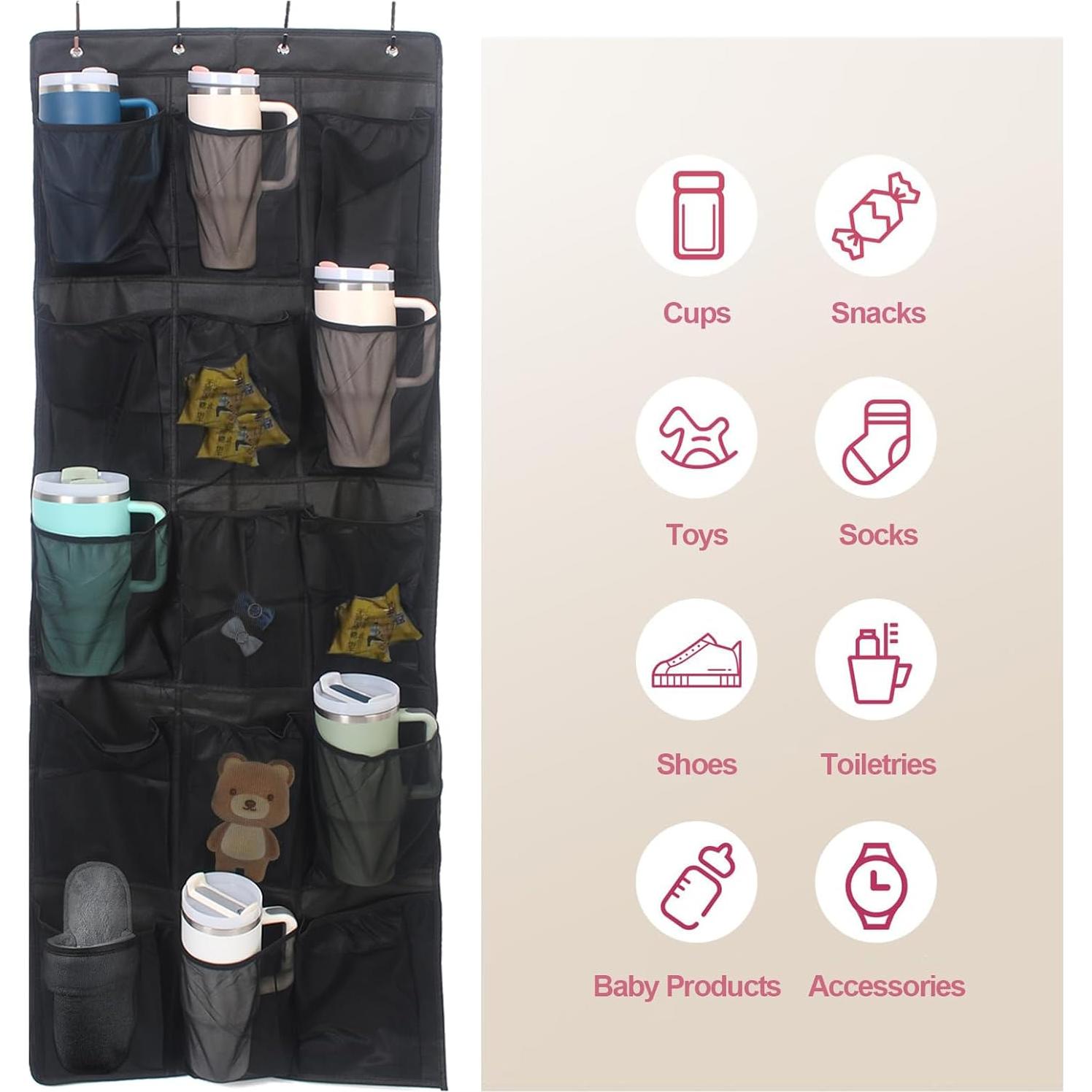 Organizador de Almacenamiento de Tazas UXIETIN - 15 Bolsillos