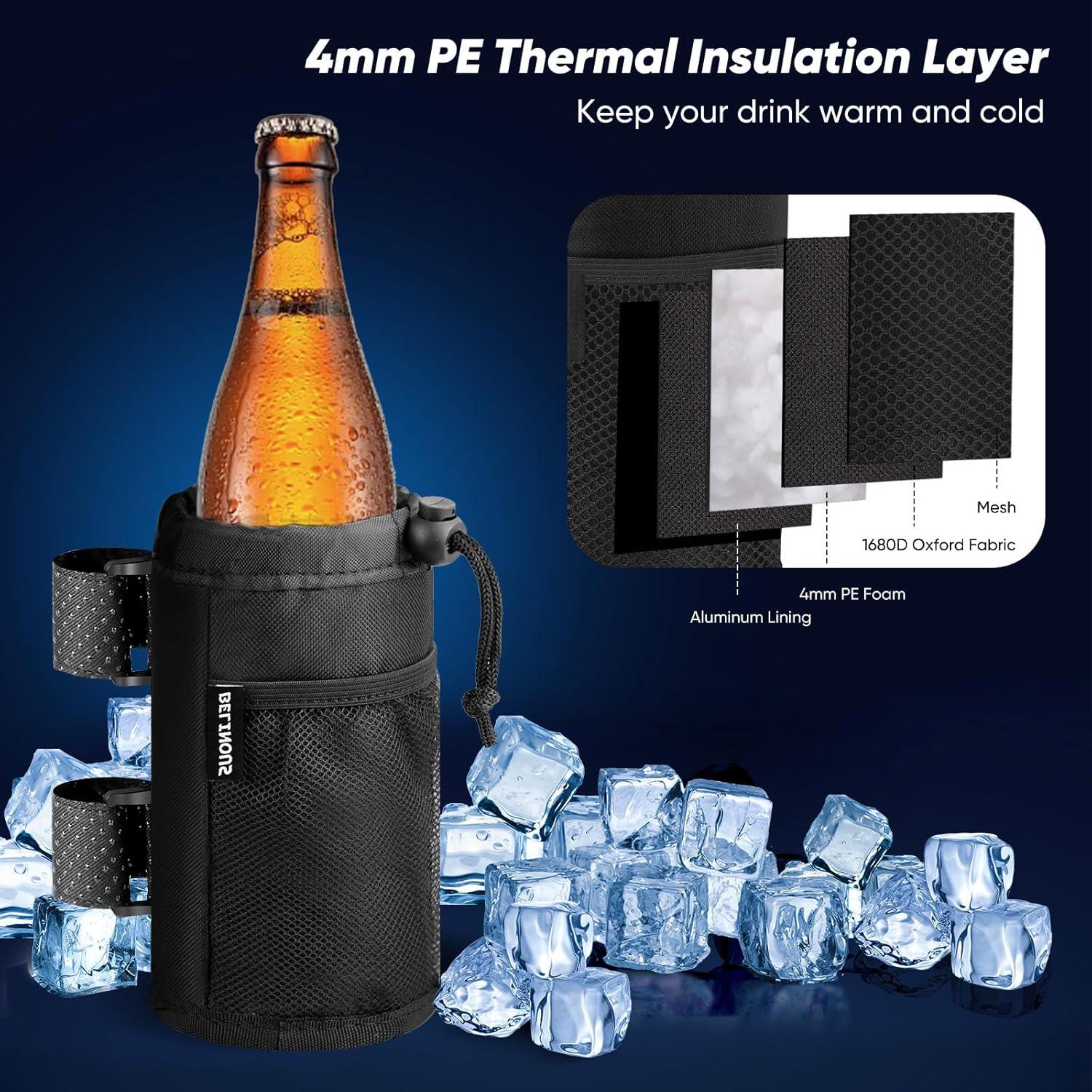 Soporte para Botellas Belinous Universal 24oz, Negro