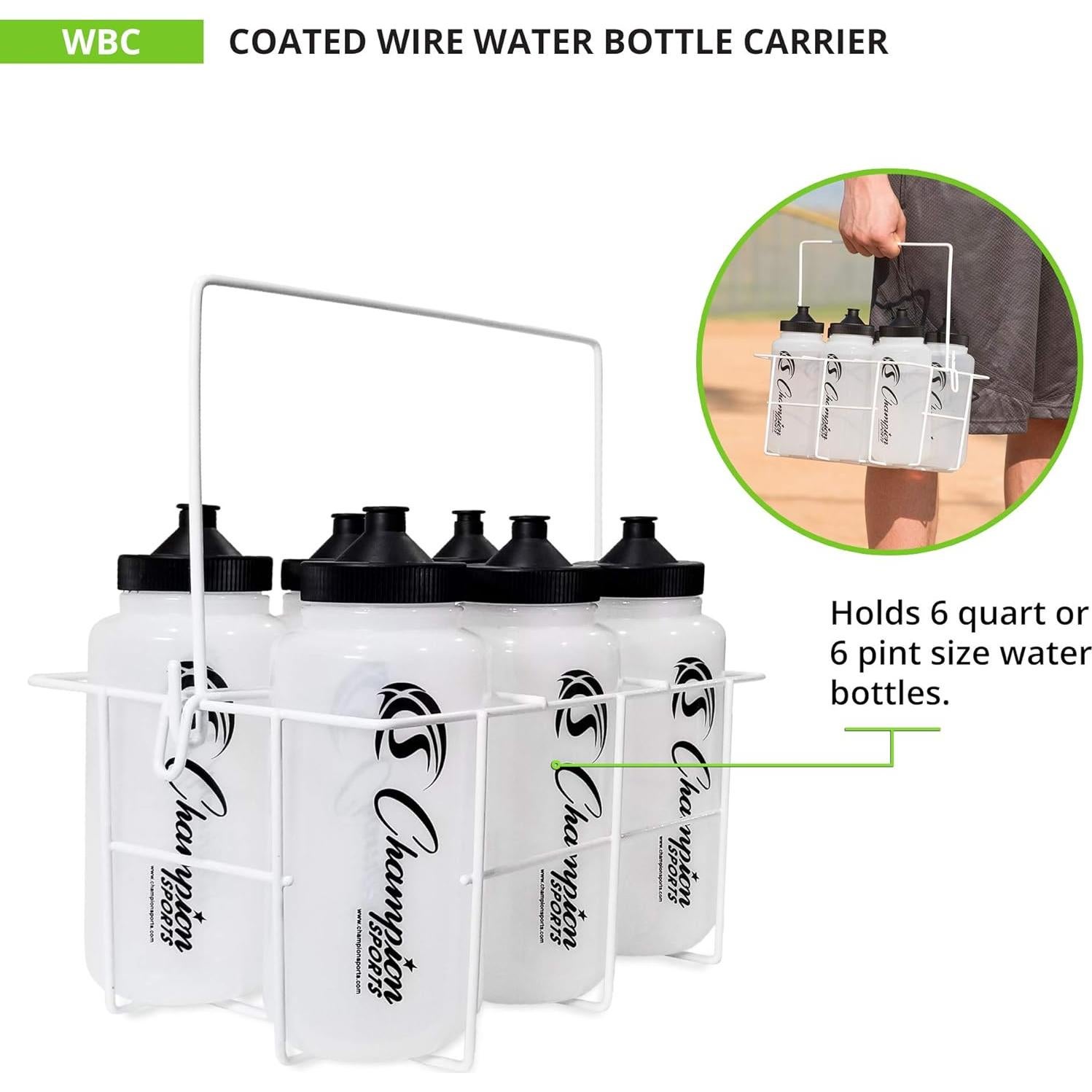 Transportador de Botellas de Agua Champion Sports 6 Cuartos