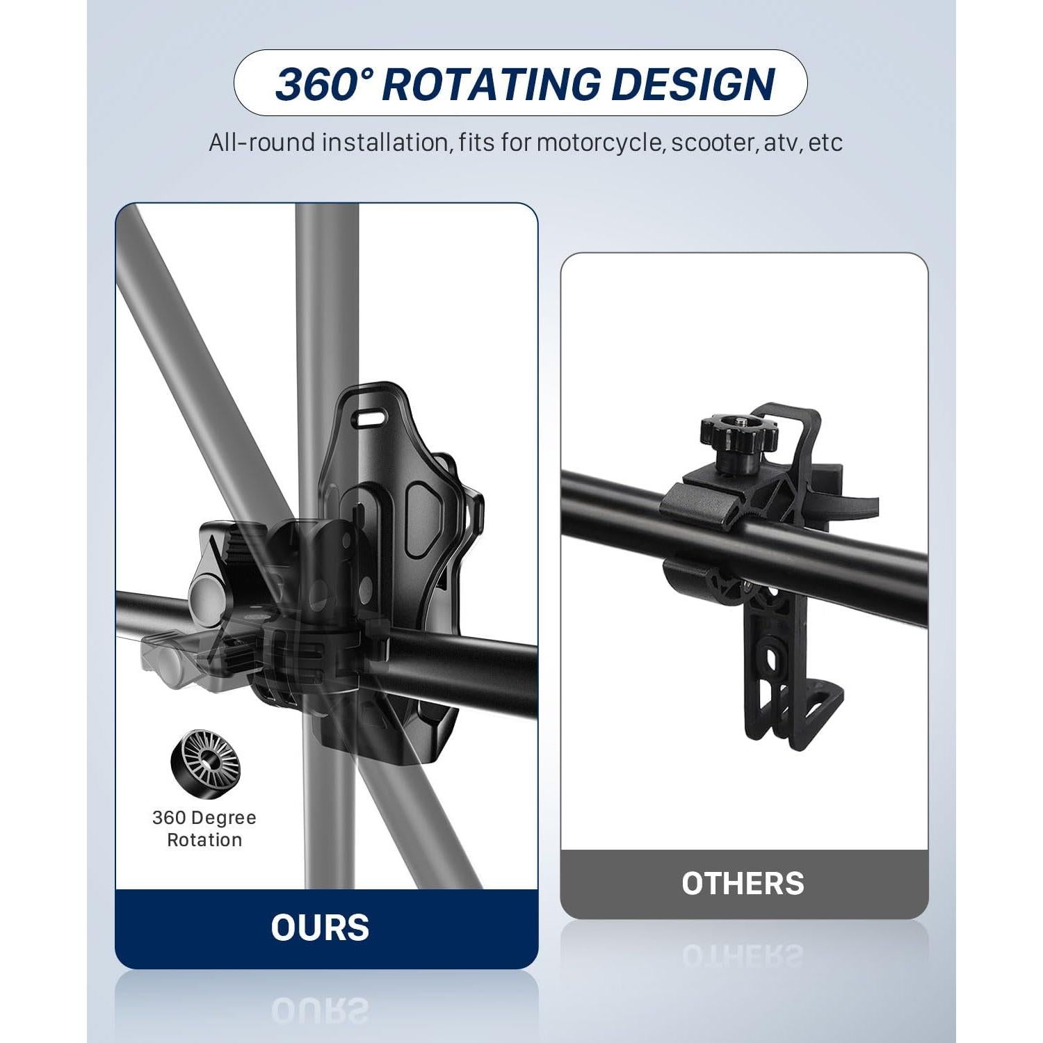 Soporte para Taza de Motocicleta FODSPORTS ZJ01, Universal 0.5-1.57"
