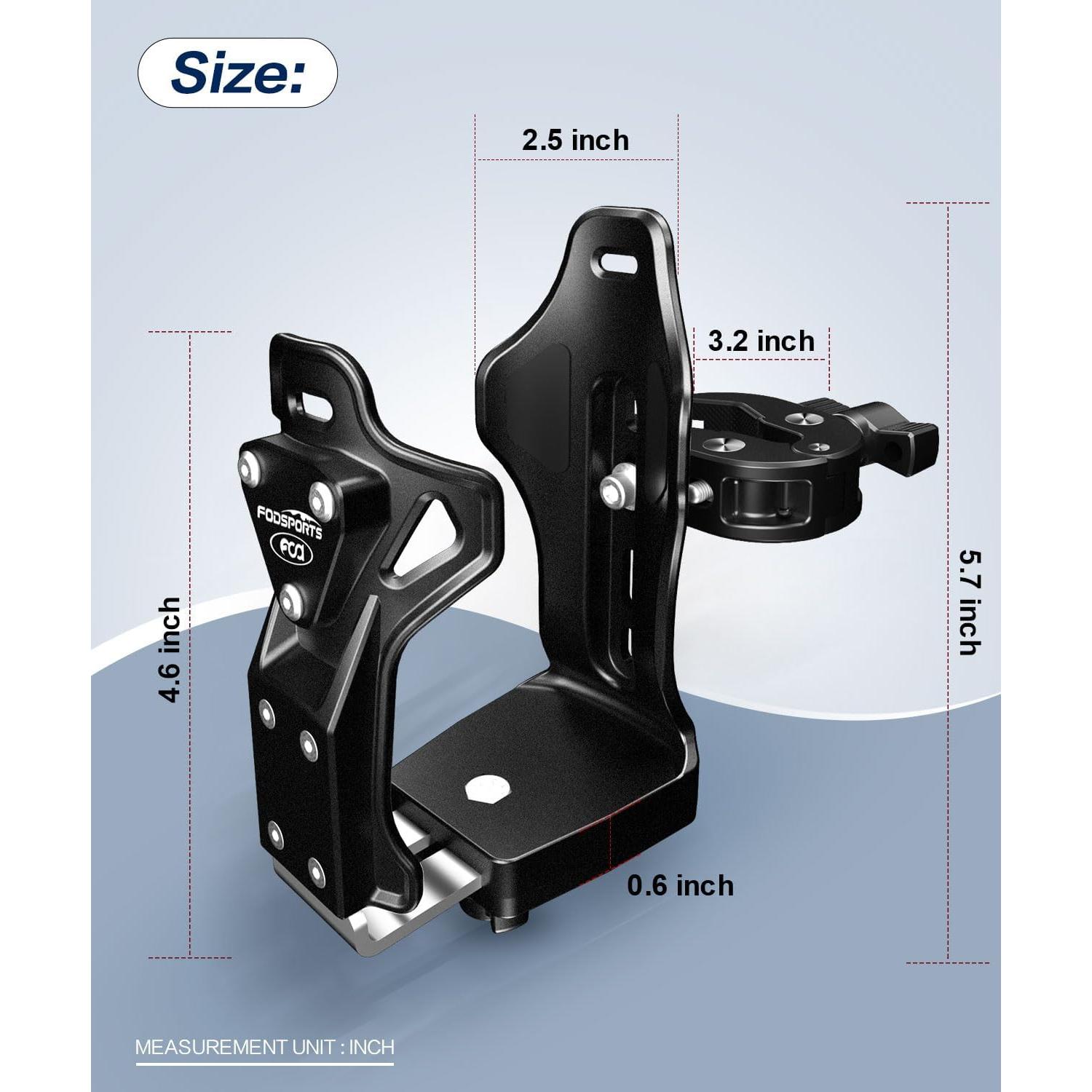 Soporte para Taza de Motocicleta FODSPORTS ZJ01, Universal 0.5-1.57"
