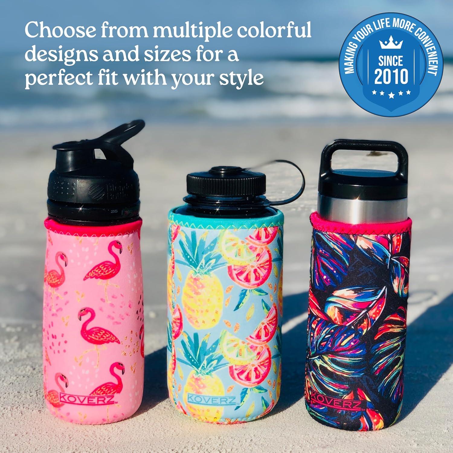 Portabotellas de Agua Koverz Grande 24-30oz Neopreno Tres Chic