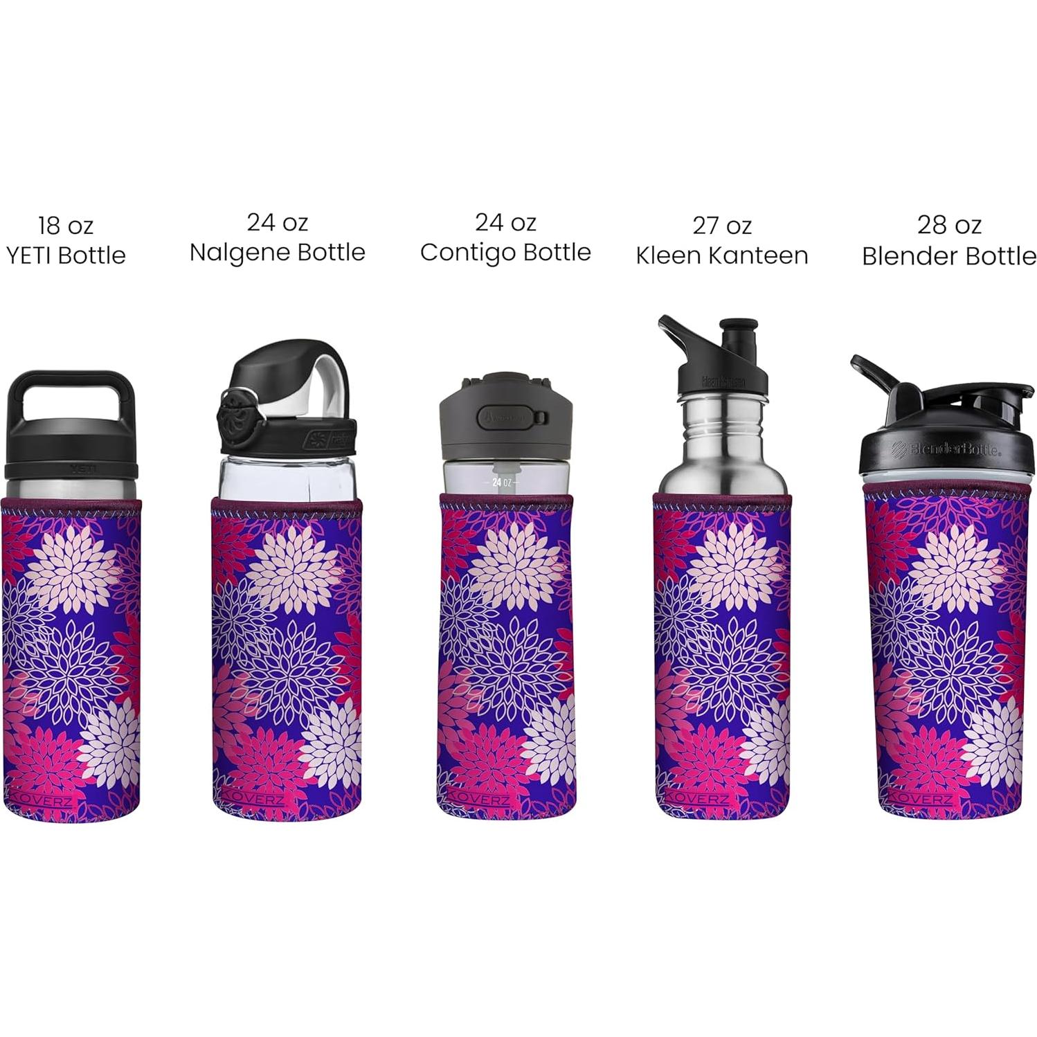 Portabotellas de Agua Koverz Grande 24-30oz Neopreno Tres Chic