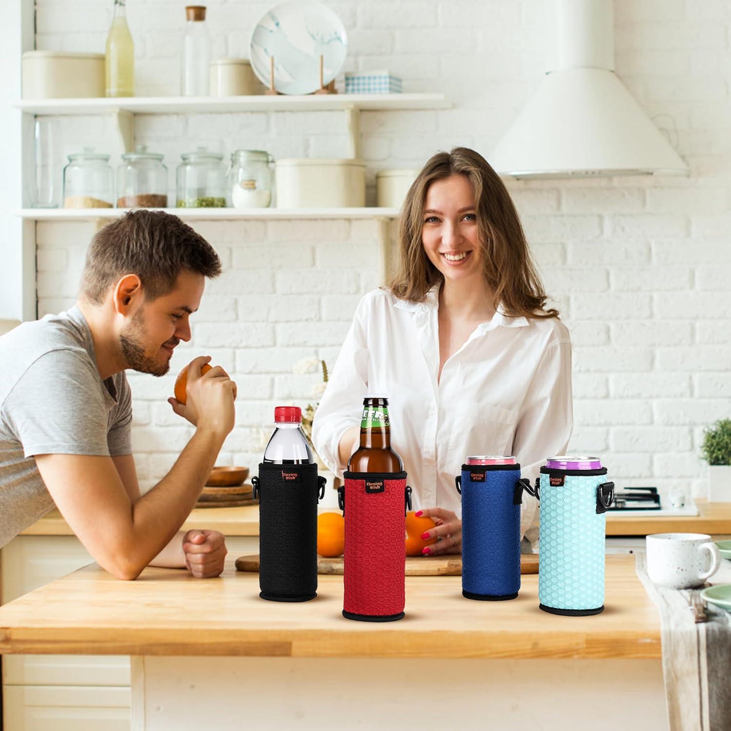 Funda de Botella de Plástico Neopreno Desing Wish 16.9oz 2 PCS