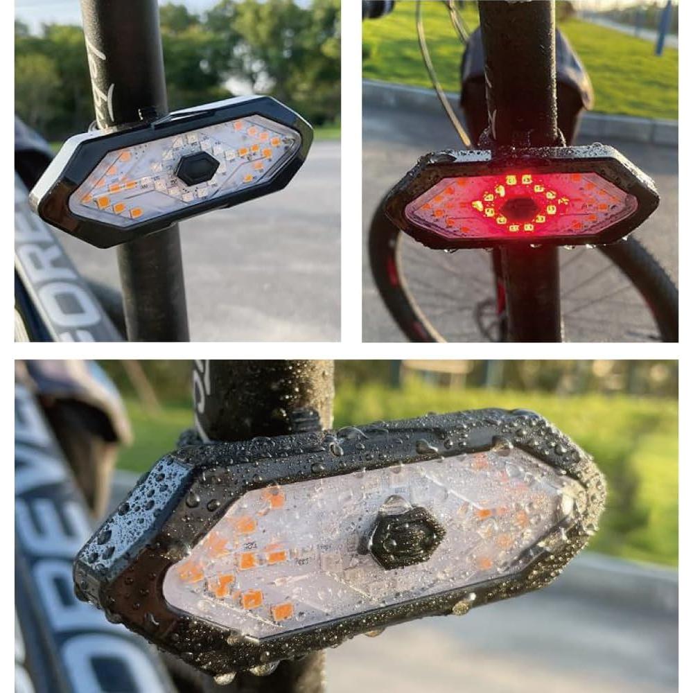 Luz Trasera de Bicicleta HITASTAR Tipo 5 LED Recargable IPX4