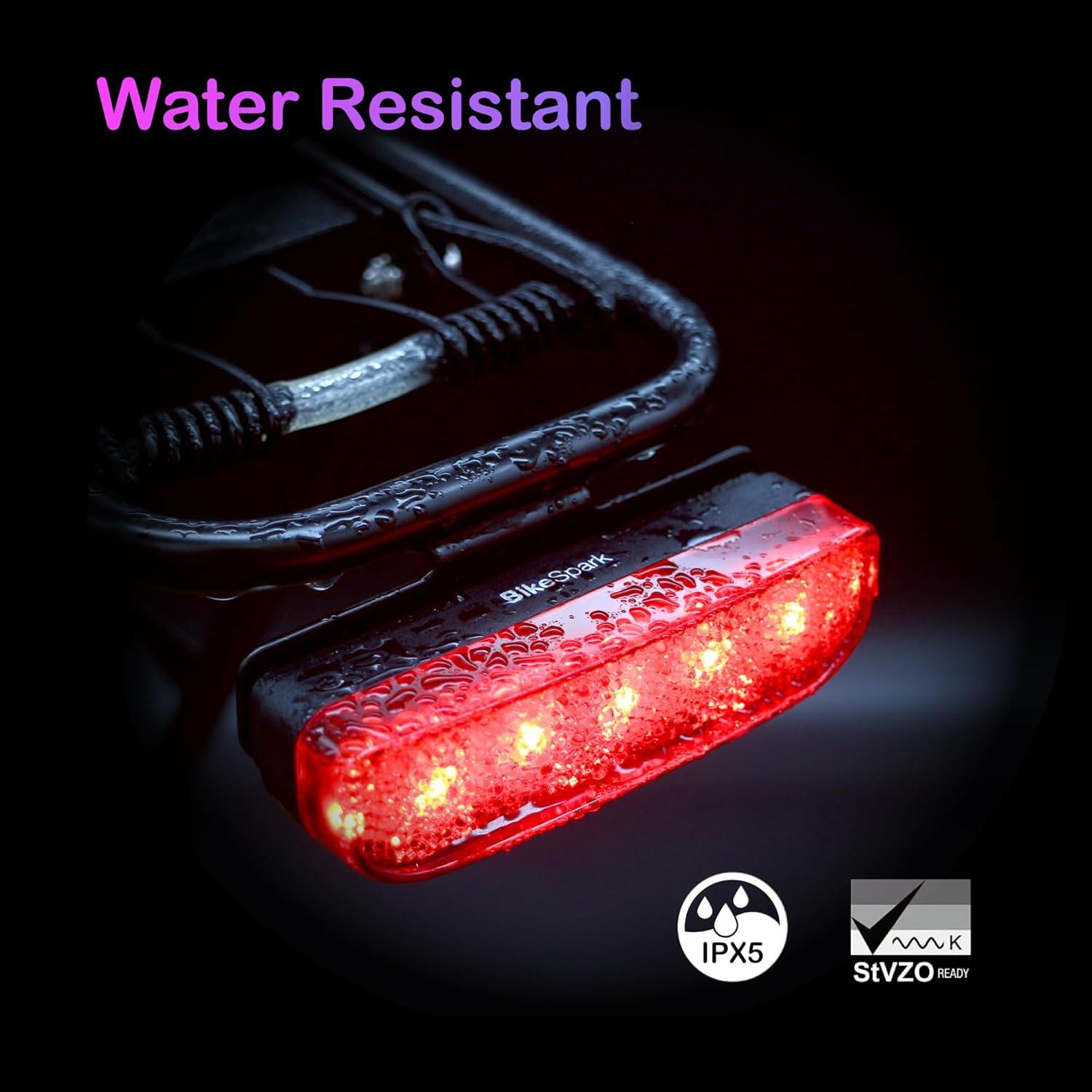 Luz Trasera BikeSpark BKS-G5 Recargable Tipo-C 10 Lúmenes