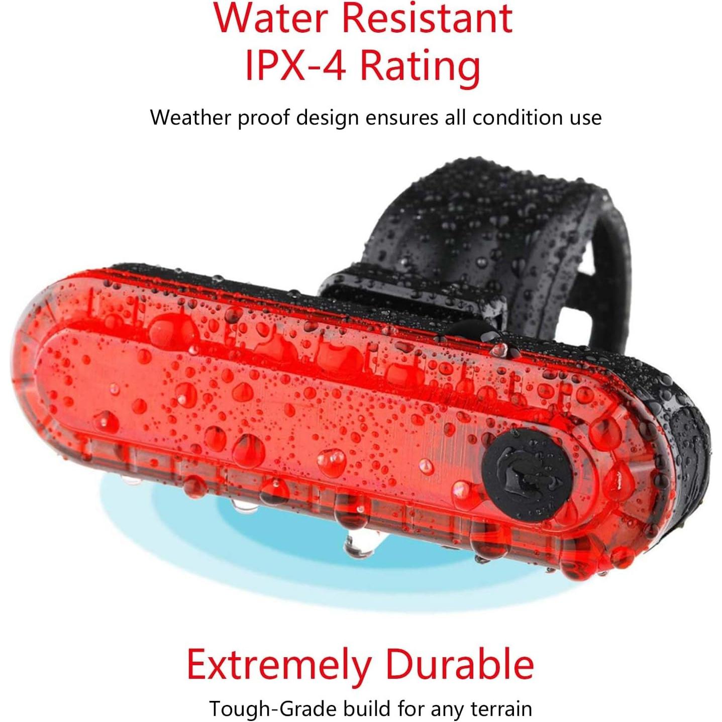 Luz Trasera Recargable Yuwumin VE-BTL056 Rojo 50 Lúmenes