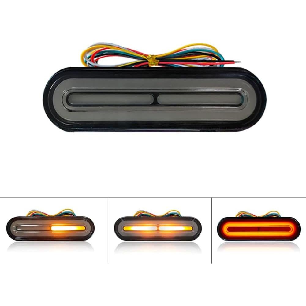 Luz LED Doble Color BlyilyB para Motocicleta 12-80V