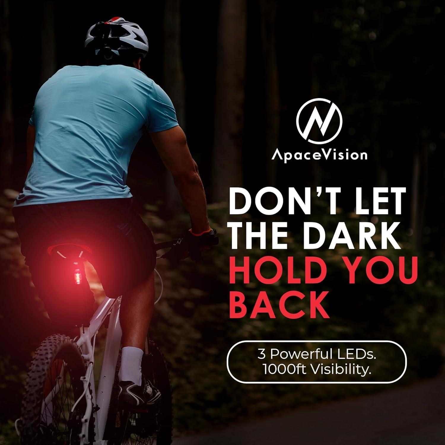 Luces de Seguridad LED Apace EverLightFX Rojo Recargables USB - Paquete de 2