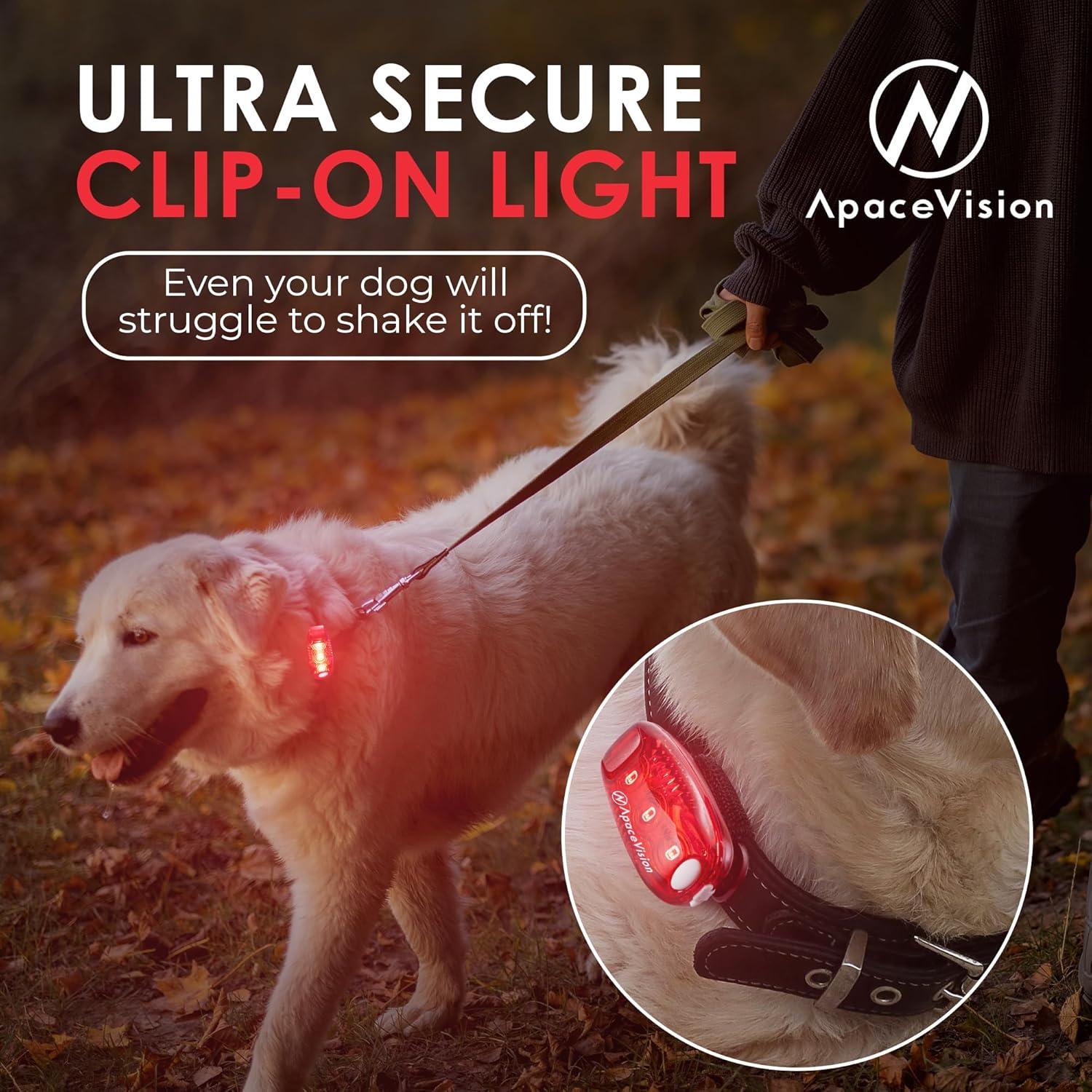 Luces de Seguridad LED Apace EverLightFX Rojo Recargables USB - Paquete de 2