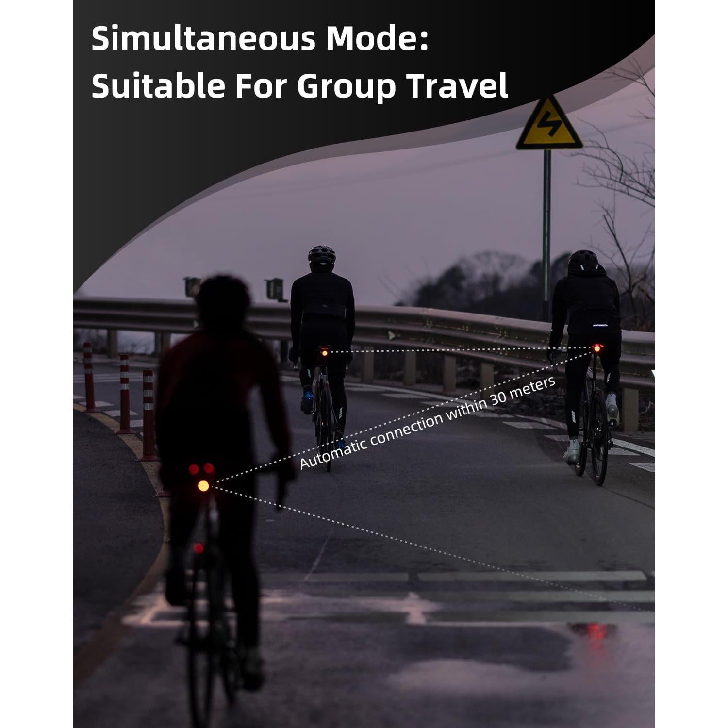 Luz Trasera para Bicicleta ROCKBROS LED Recargable USB IPX6