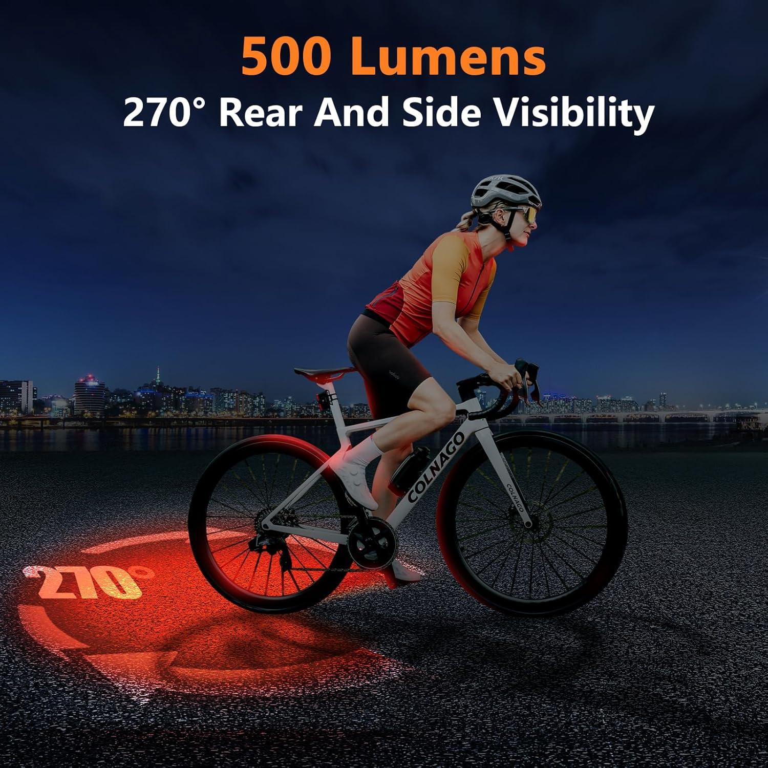 Luz Trasera RAVEMEN TR500 500 Lúmenes Recargable USB-C