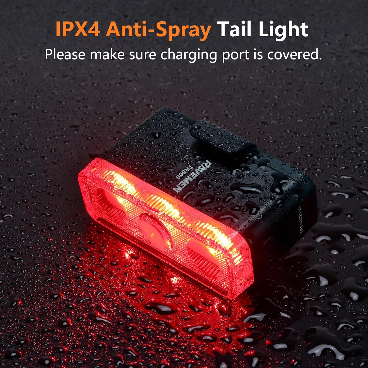 Luz Trasera RAVEMEN TR500 500 Lúmenes Recargable USB-C