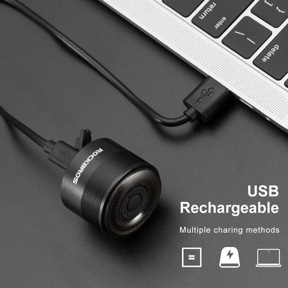 Luz Trasera Recargable Rockbros Q1 Impermeable 5 Modos