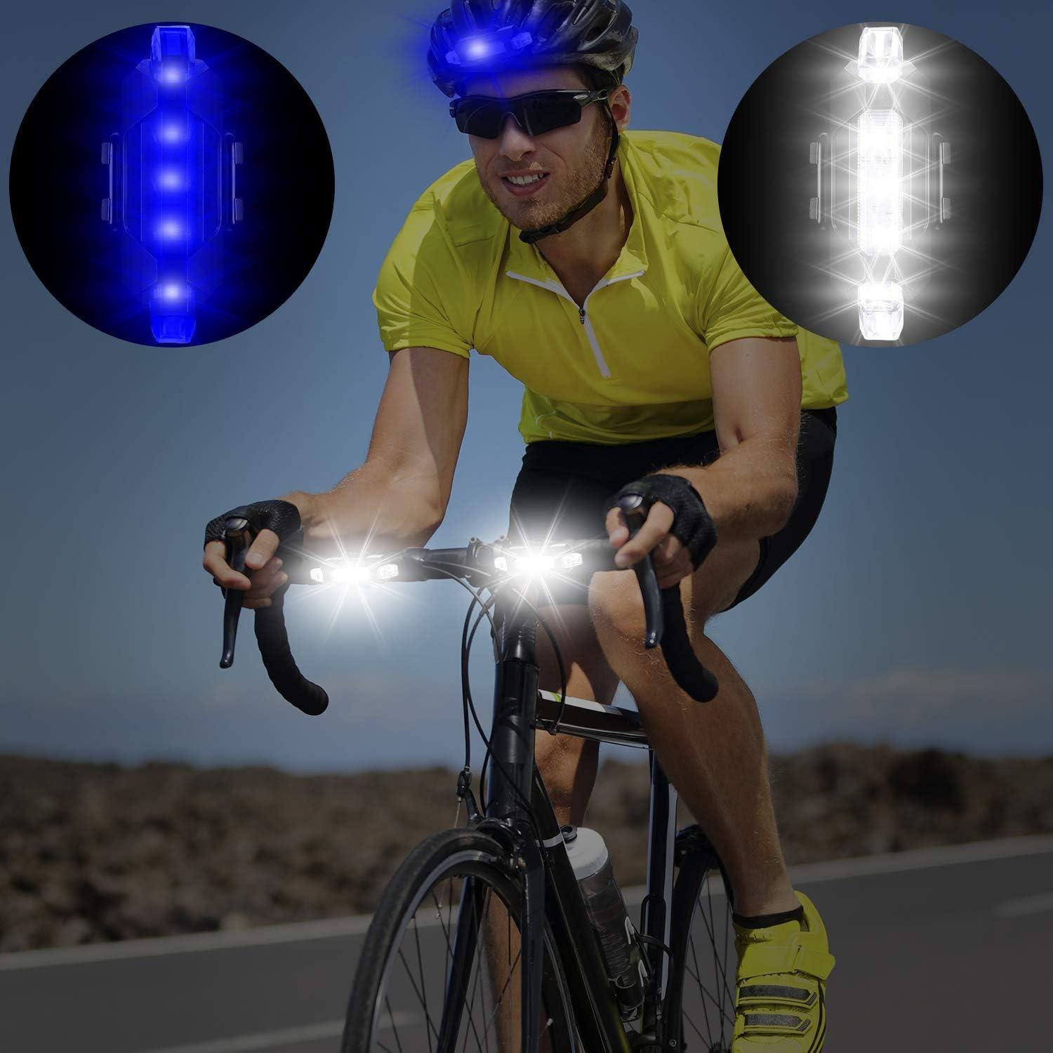 6 Luces para Bicicleta Mudder Recargables USB Impermeables