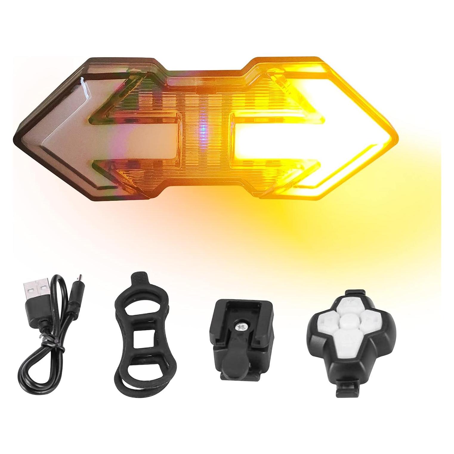 Luz Trasera para Bicicleta JINKEY con Señales de Giro IPX5