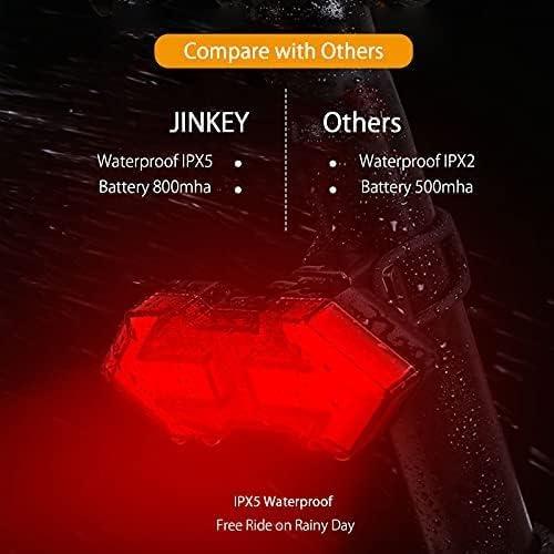 Luz Trasera para Bicicleta JINKEY con Señales de Giro IPX5