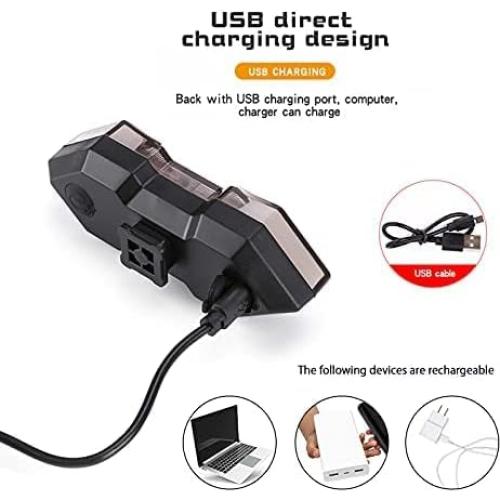 Luz Trasera para Bicicleta JINKEY con Señales de Giro IPX5