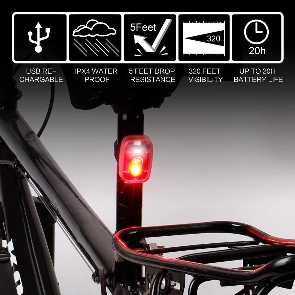 Luz de Seguridad LED MapleSeeker, 5 Modos, Recargable USB
