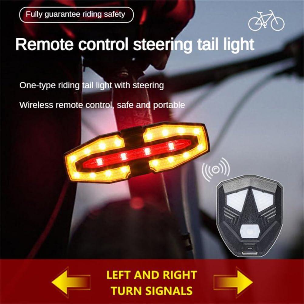 Luz Trasera LED WSKEJI Recargable USB Impermeable con Control Remoto